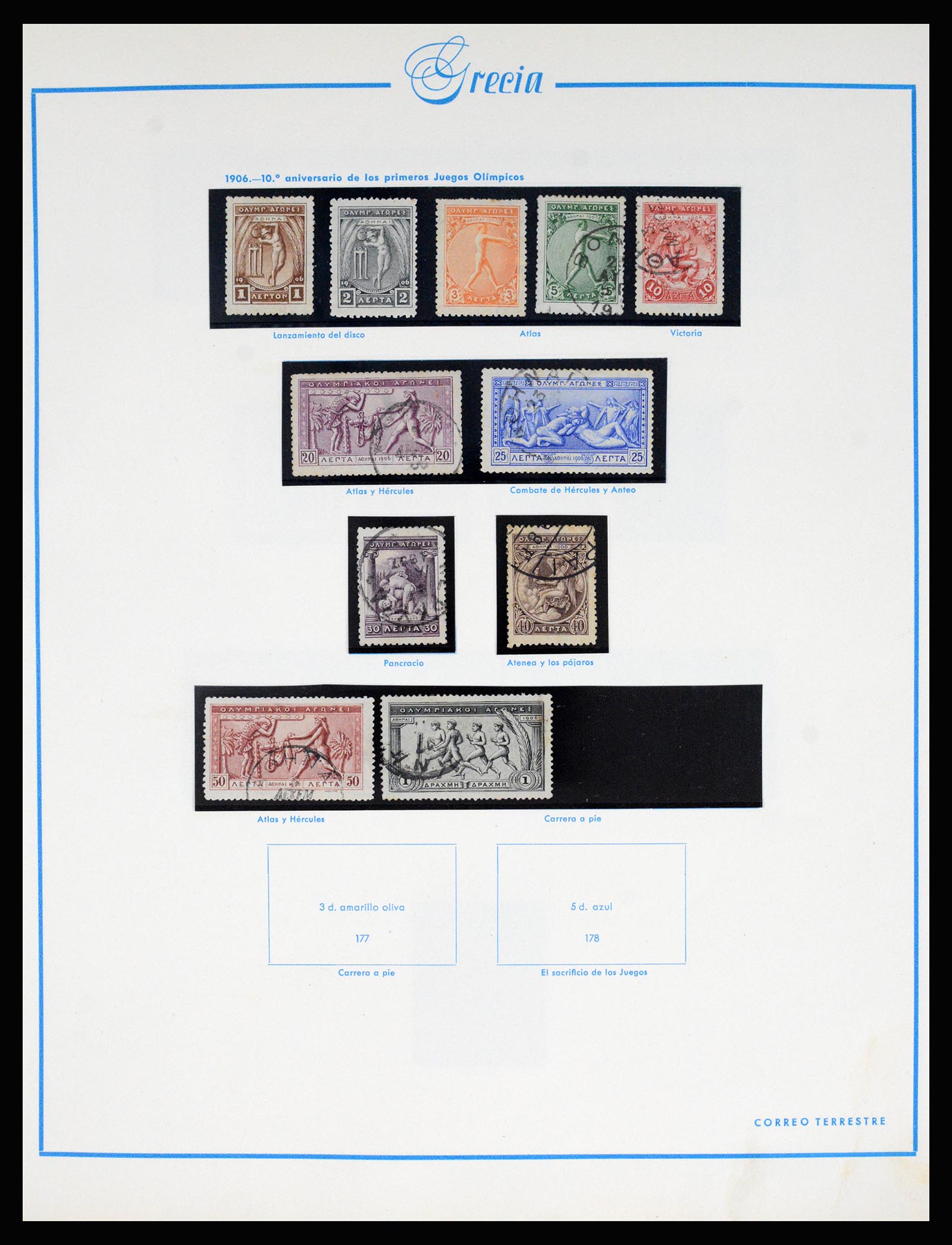 37164 007 - Postzegelverzameling 37164 Griekenland 1861-1996.