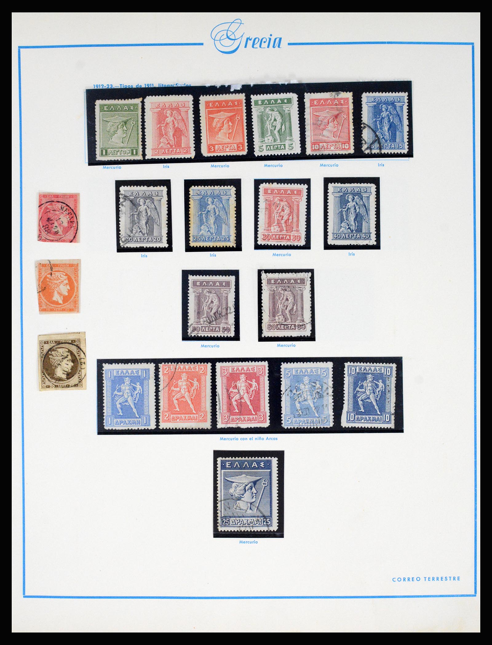 37164 009 - Postzegelverzameling 37164 Griekenland 1861-1996.