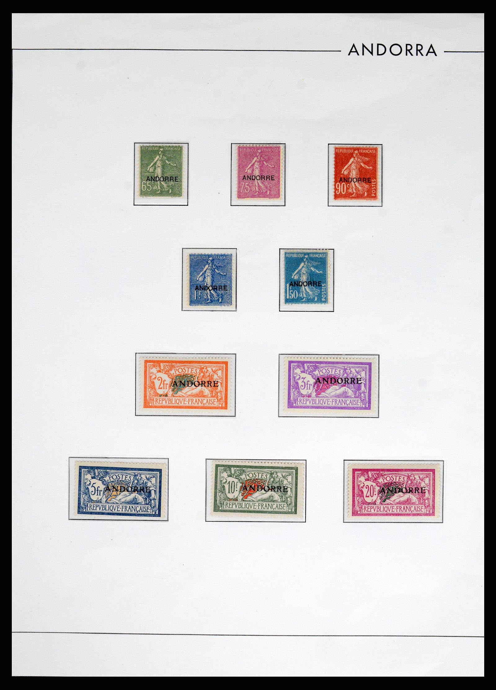 37165 002 - Postzegelverzameling 37165 Frans Andorra 1931-2001.