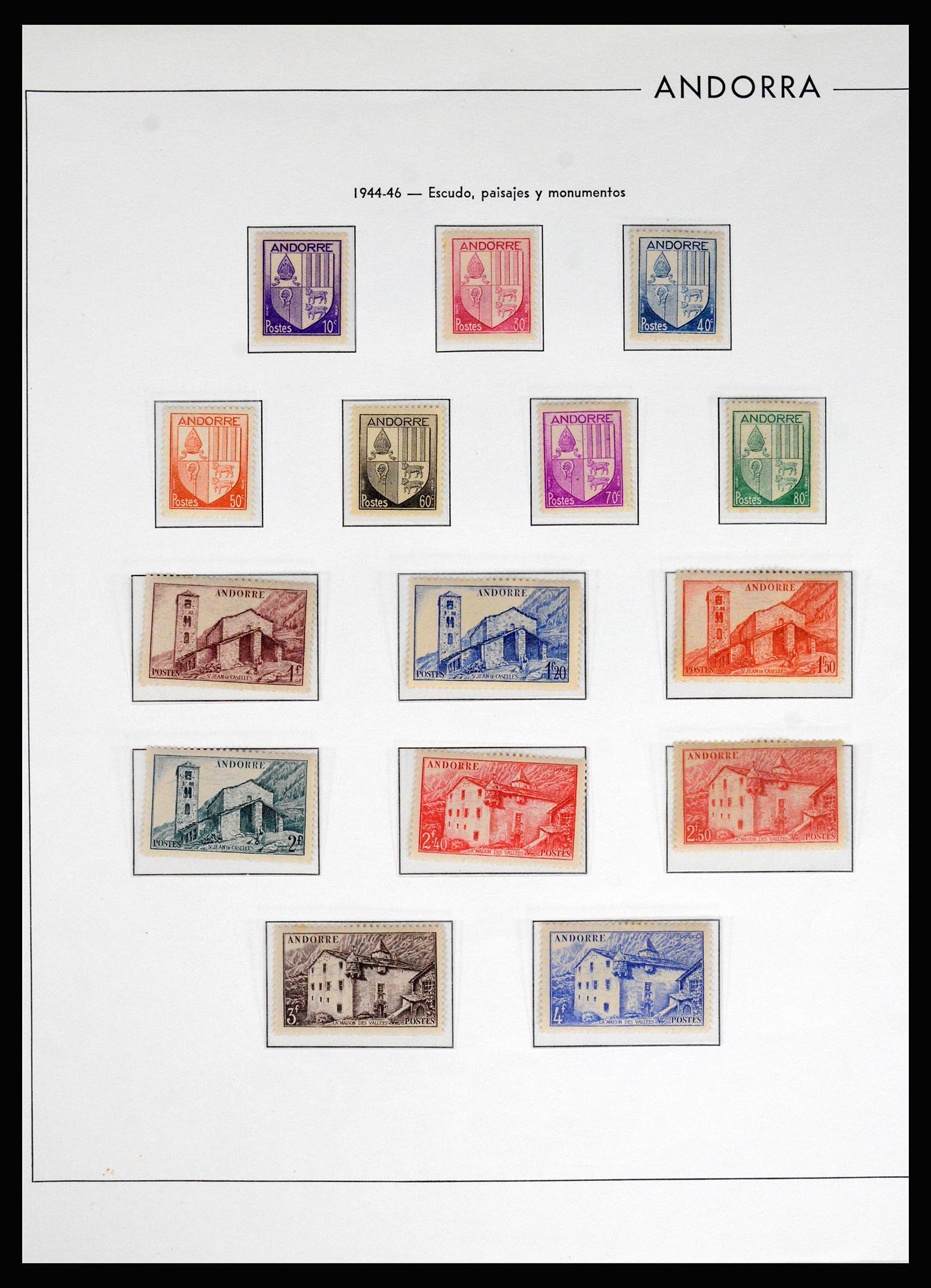 37165 009 - Postzegelverzameling 37165 Frans Andorra 1931-2001.