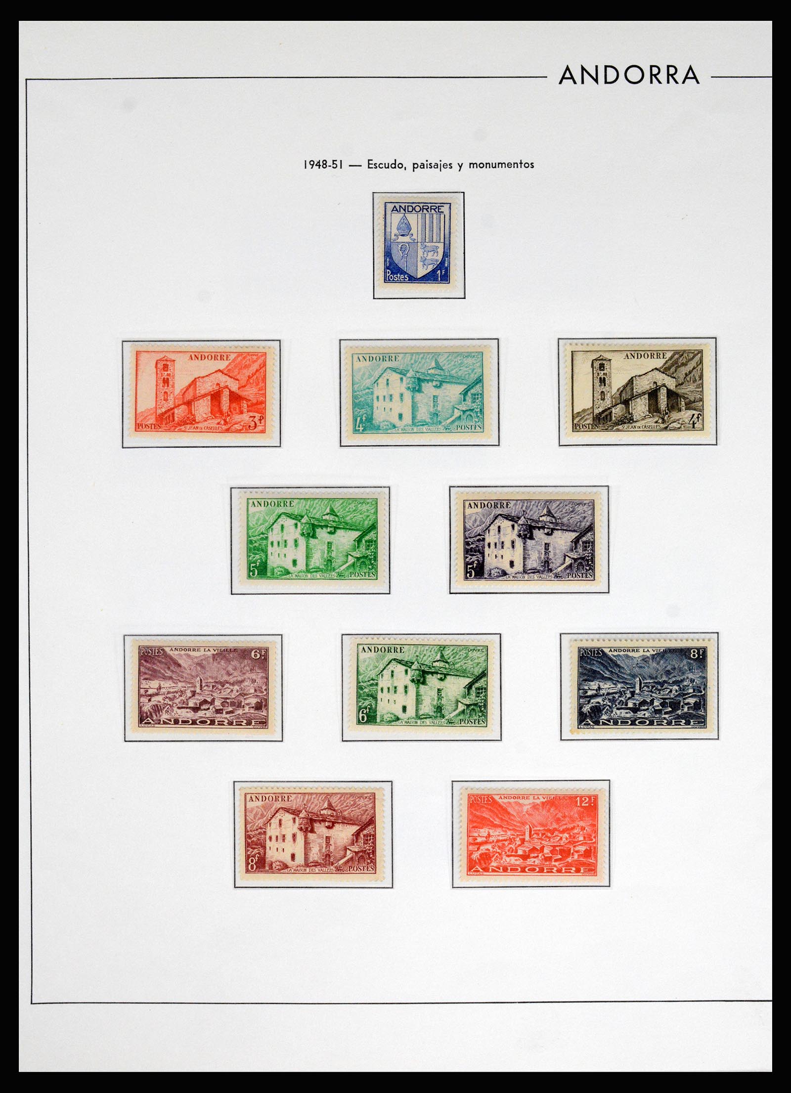 37165 011 - Postzegelverzameling 37165 Frans Andorra 1931-2001.
