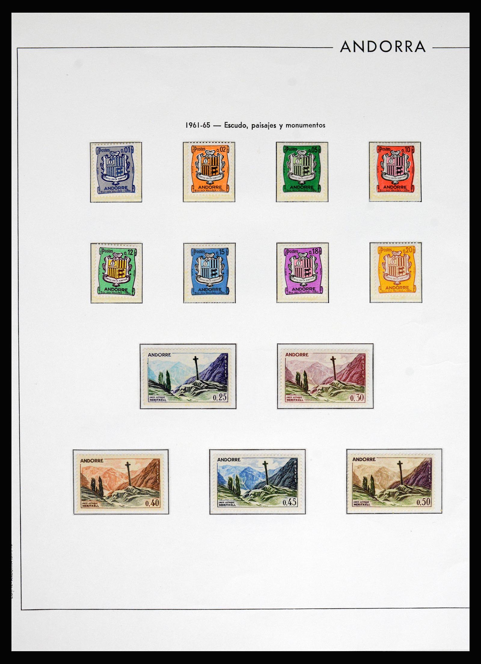 37165 015 - Postzegelverzameling 37165 Frans Andorra 1931-2001.