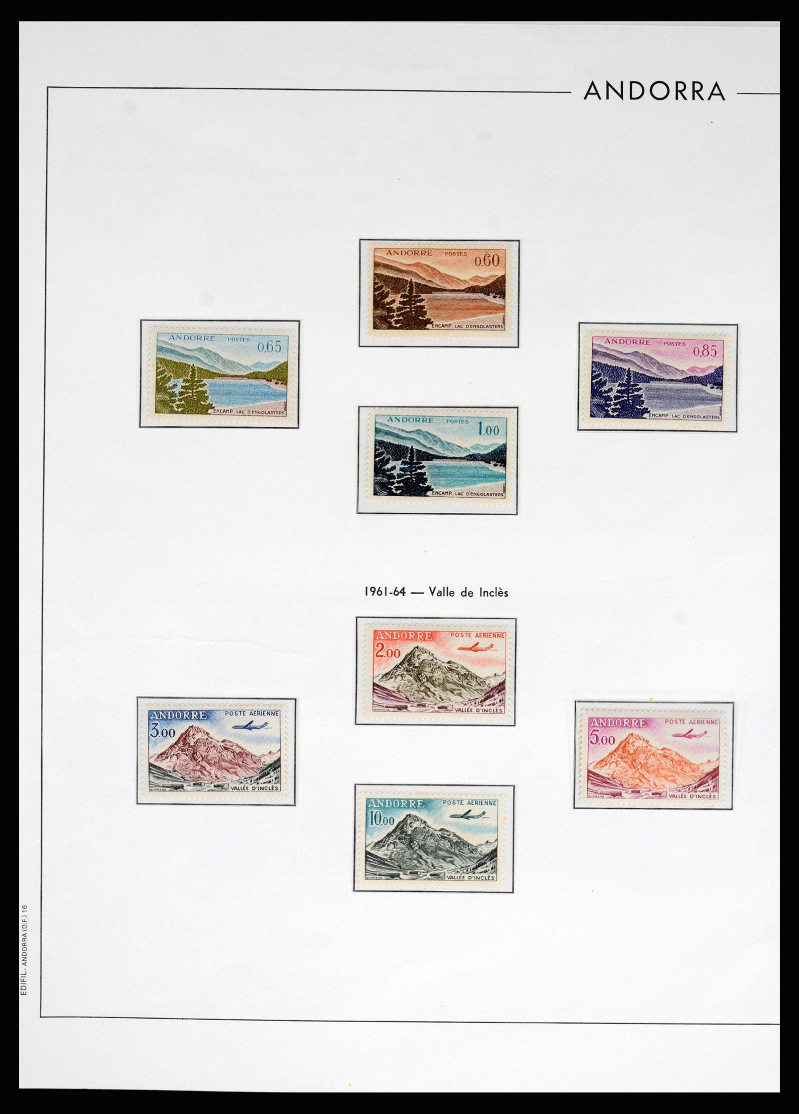 37165 016 - Postzegelverzameling 37165 Frans Andorra 1931-2001.