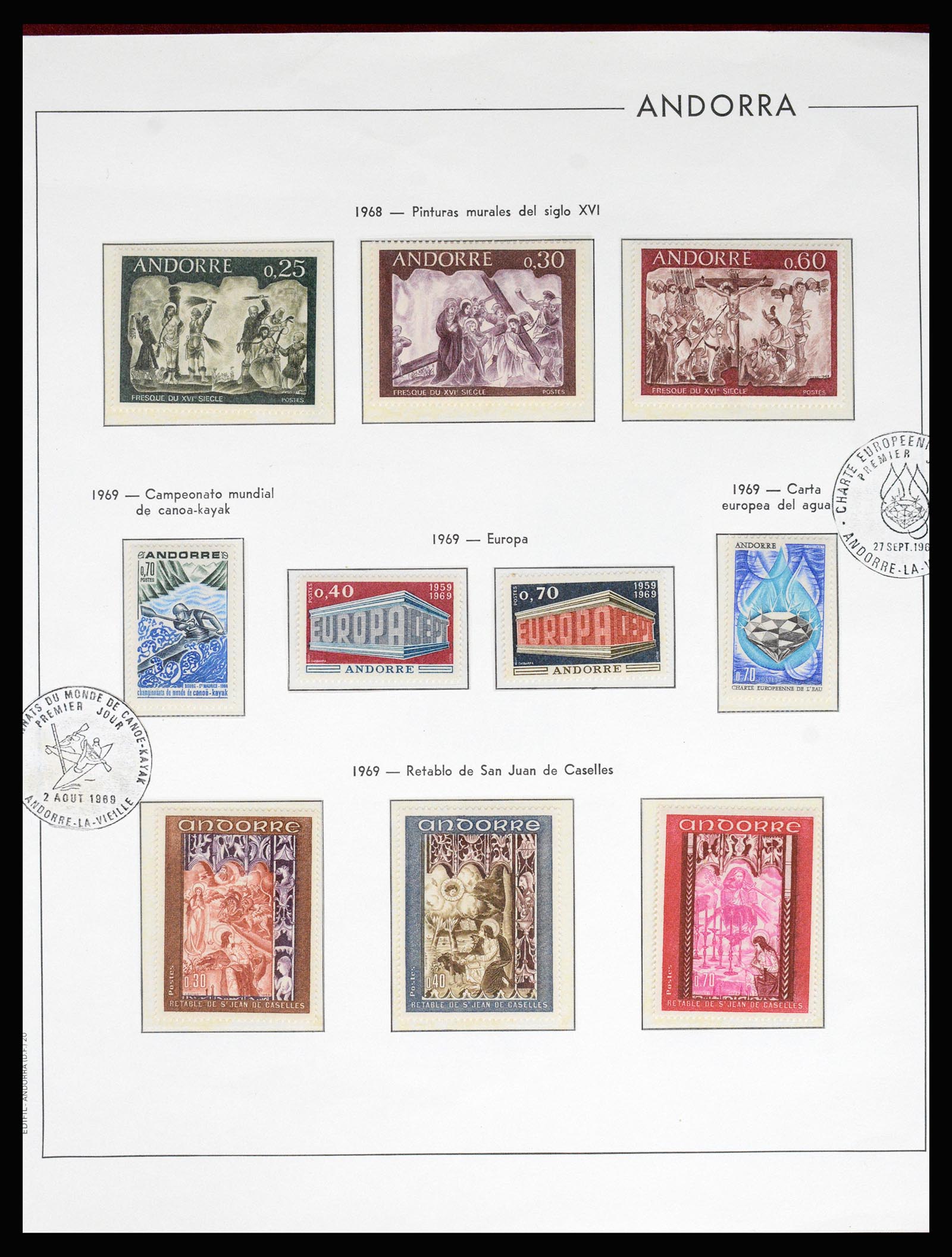 37165 020 - Postzegelverzameling 37165 Frans Andorra 1931-2001.