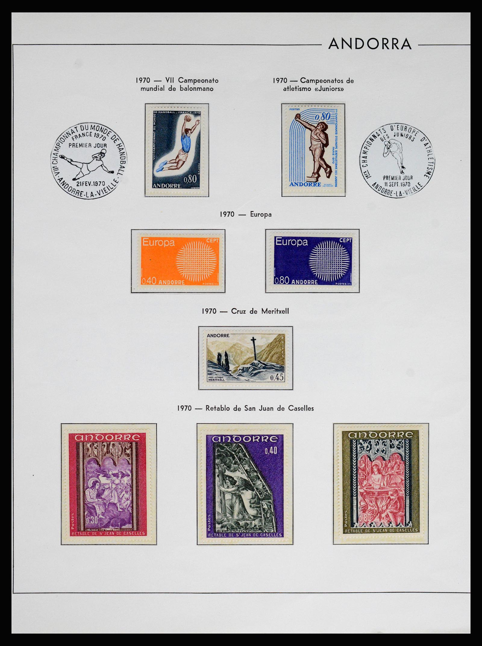 37165 021 - Postzegelverzameling 37165 Frans Andorra 1931-2001.