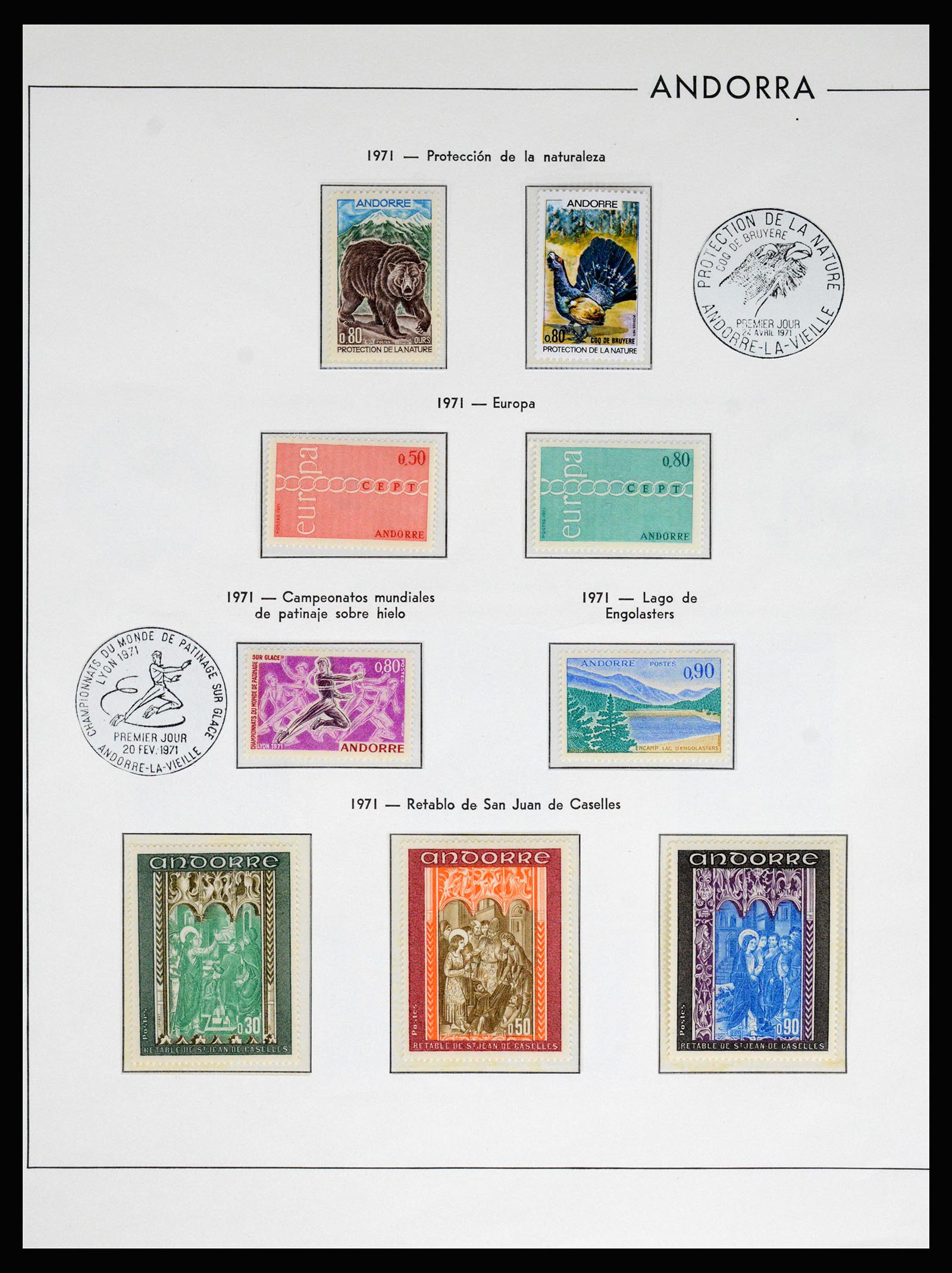 37165 022 - Postzegelverzameling 37165 Frans Andorra 1931-2001.