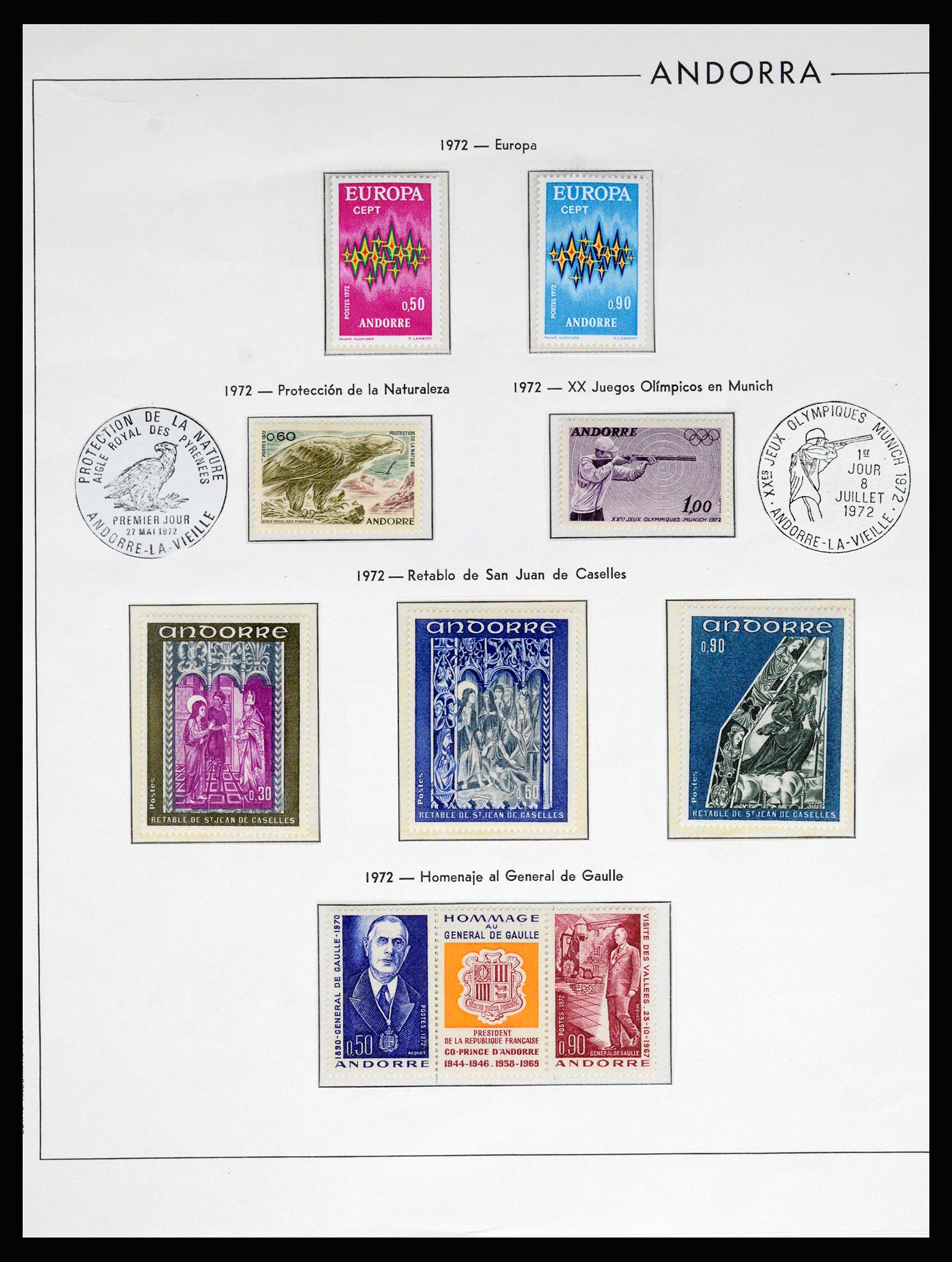 37165 023 - Postzegelverzameling 37165 Frans Andorra 1931-2001.