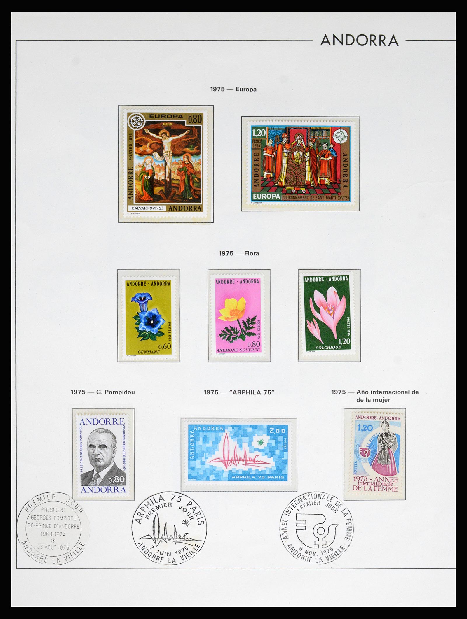 37165 026 - Postzegelverzameling 37165 Frans Andorra 1931-2001.