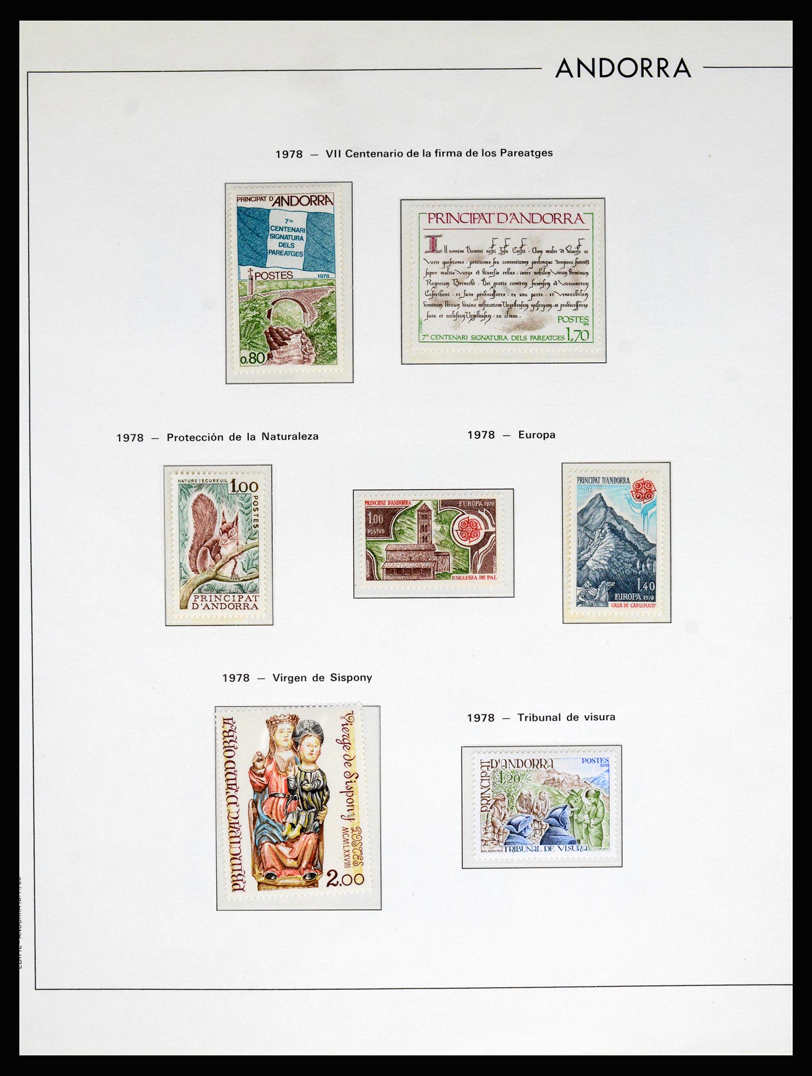 37165 029 - Postzegelverzameling 37165 Frans Andorra 1931-2001.