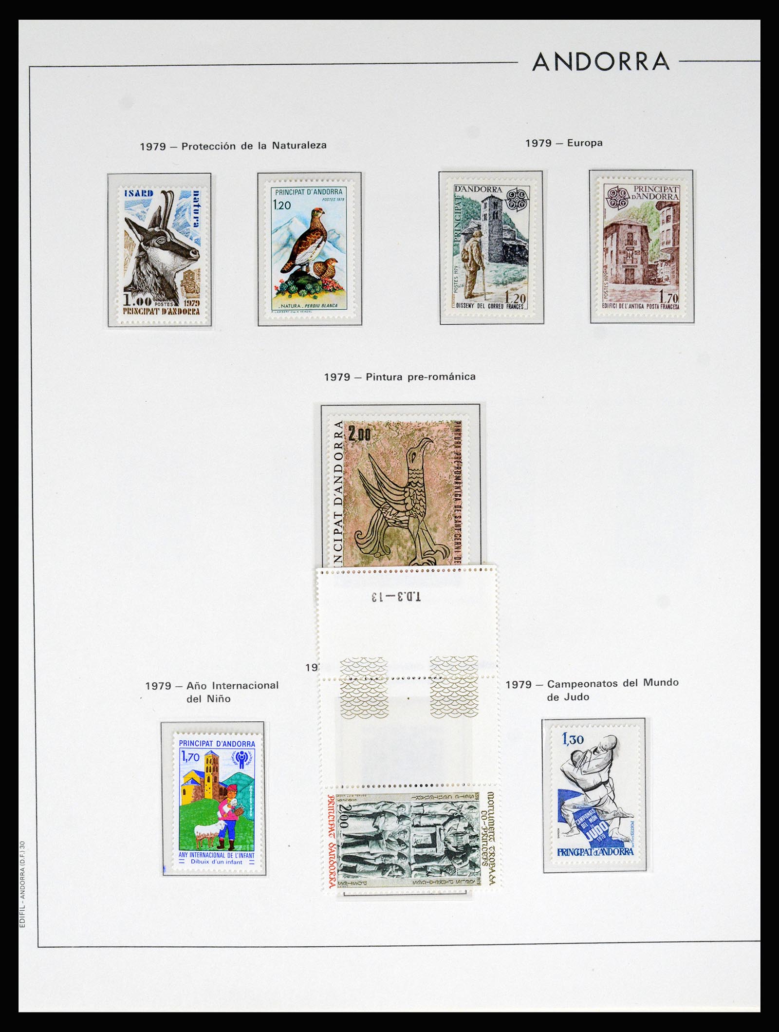 37165 030 - Postzegelverzameling 37165 Frans Andorra 1931-2001.