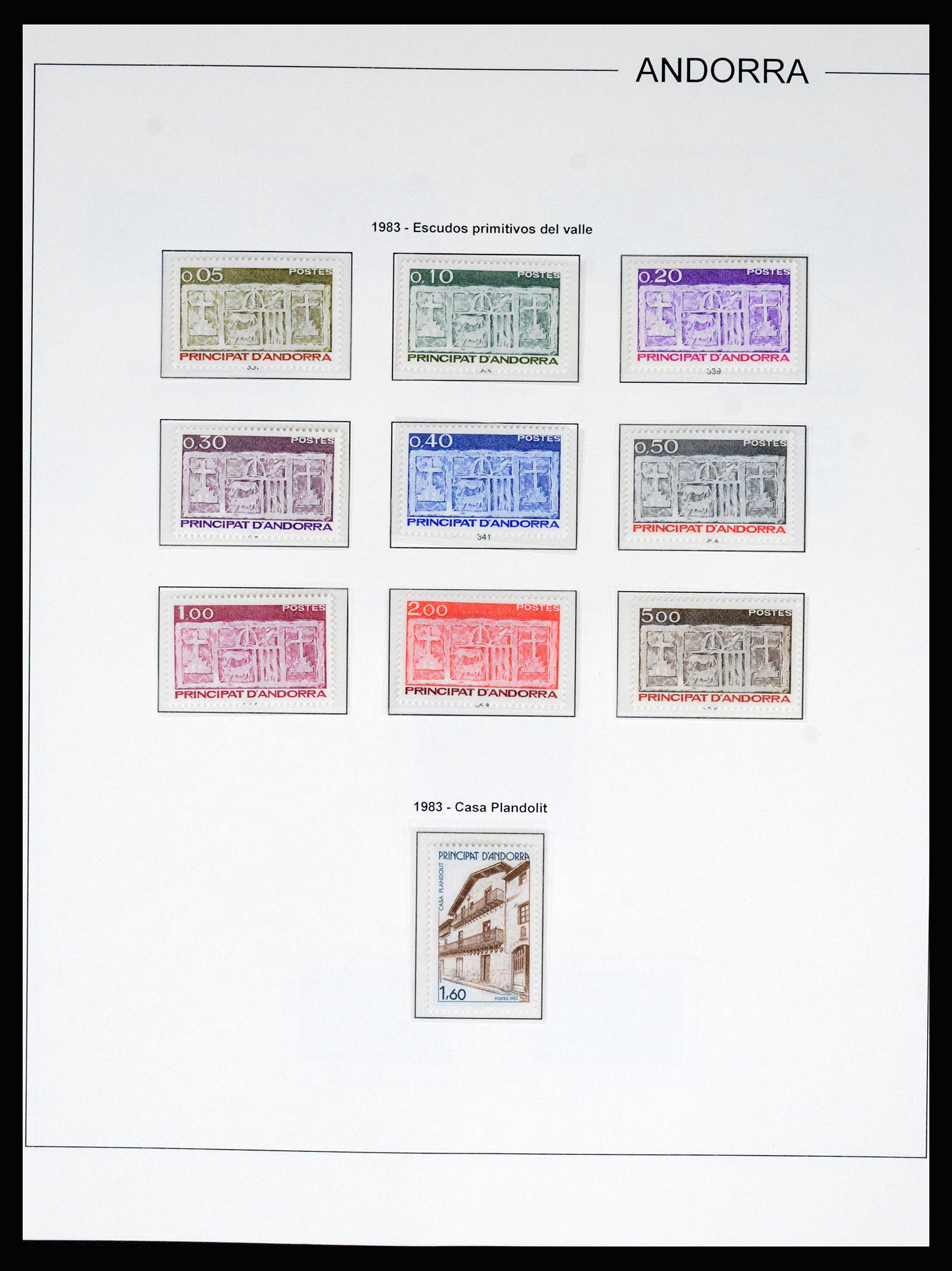 37165 036 - Postzegelverzameling 37165 Frans Andorra 1931-2001.