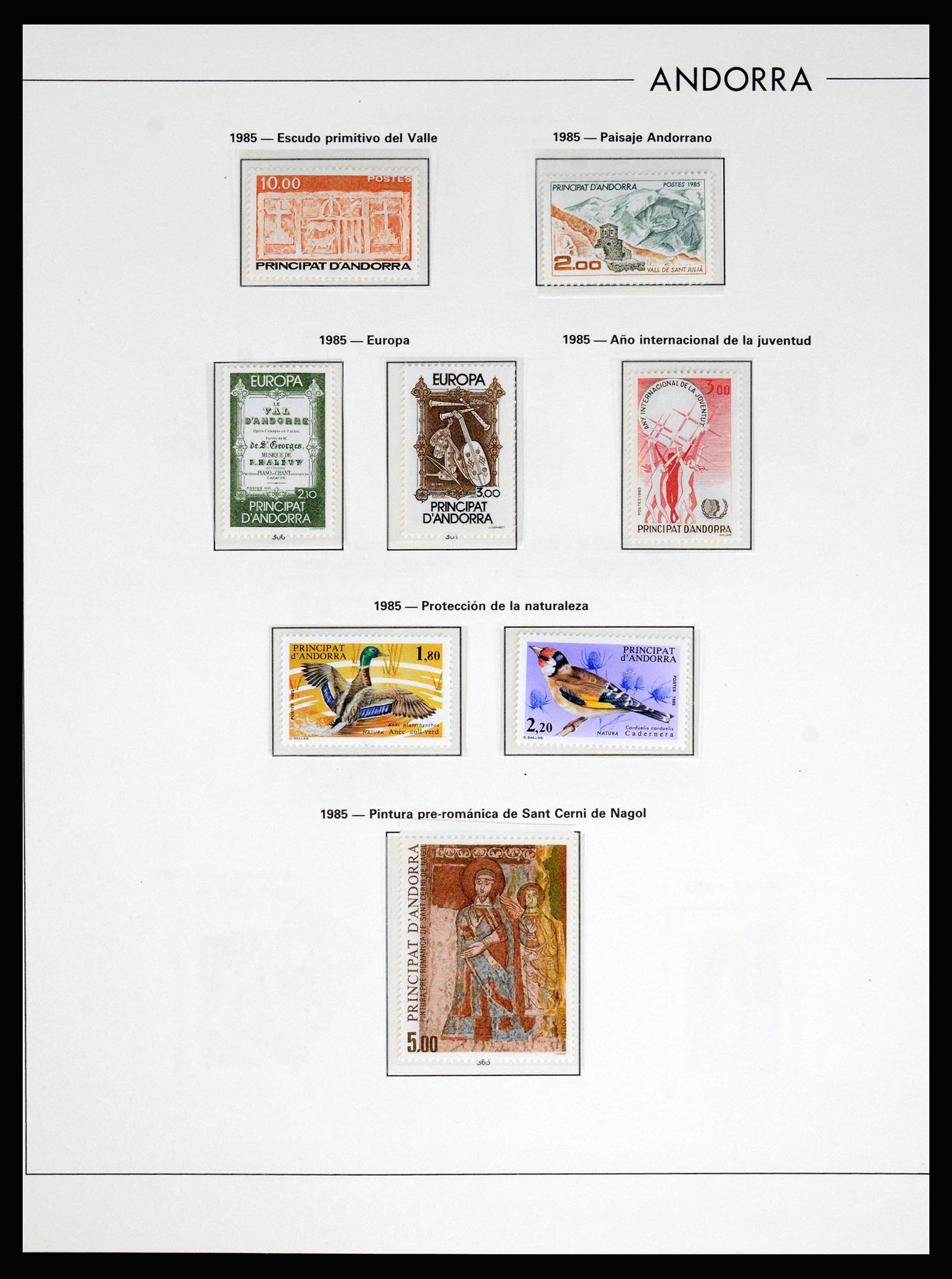 37165 038 - Postzegelverzameling 37165 Frans Andorra 1931-2001.
