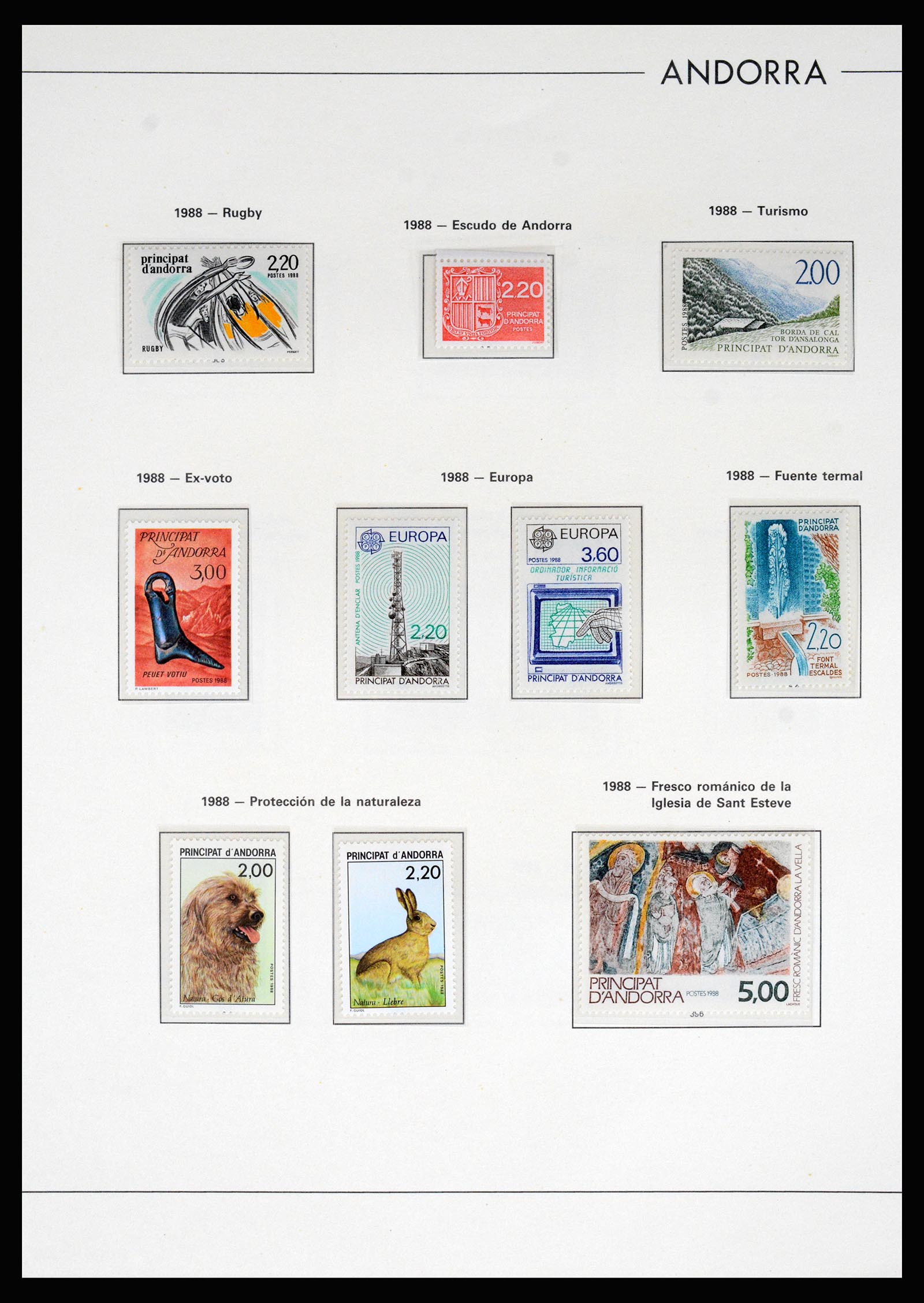 37165 041 - Postzegelverzameling 37165 Frans Andorra 1931-2001.