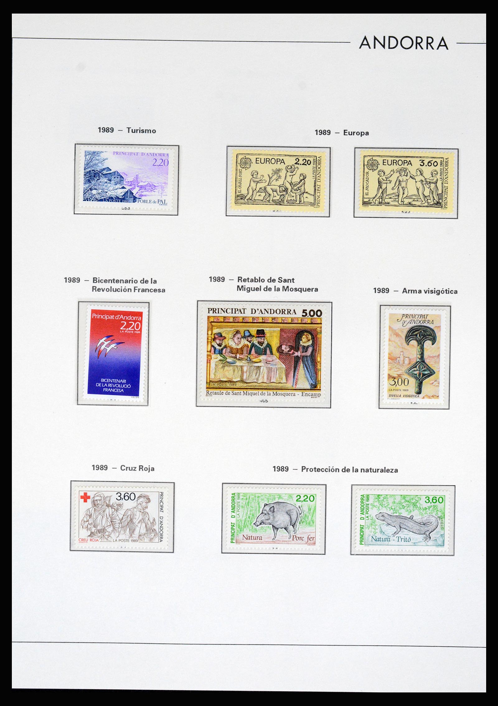 37165 042 - Postzegelverzameling 37165 Frans Andorra 1931-2001.