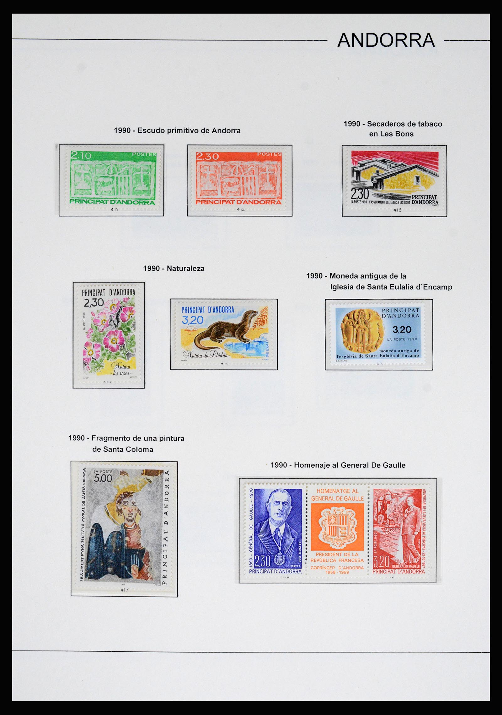 37165 044 - Postzegelverzameling 37165 Frans Andorra 1931-2001.