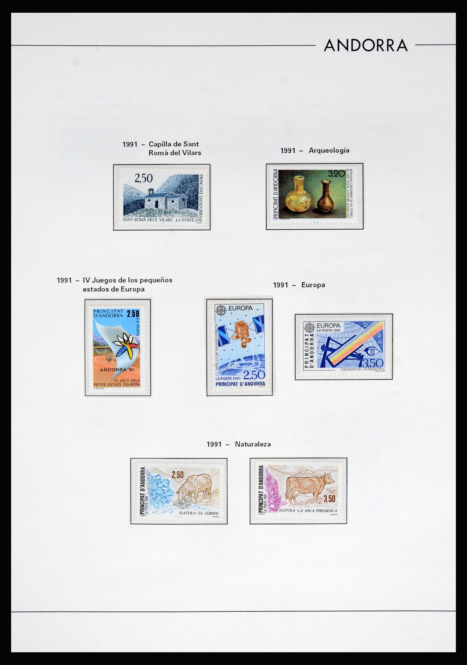 37165 045 - Postzegelverzameling 37165 Frans Andorra 1931-2001.