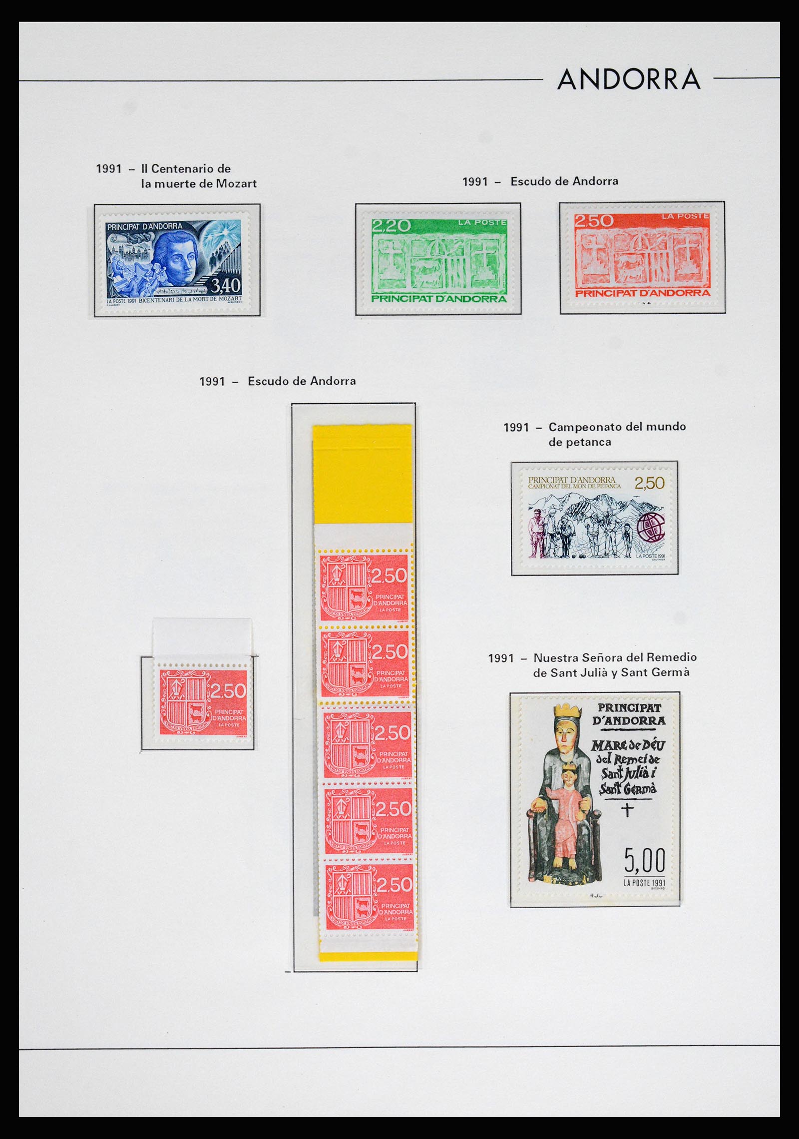37165 046 - Postzegelverzameling 37165 Frans Andorra 1931-2001.