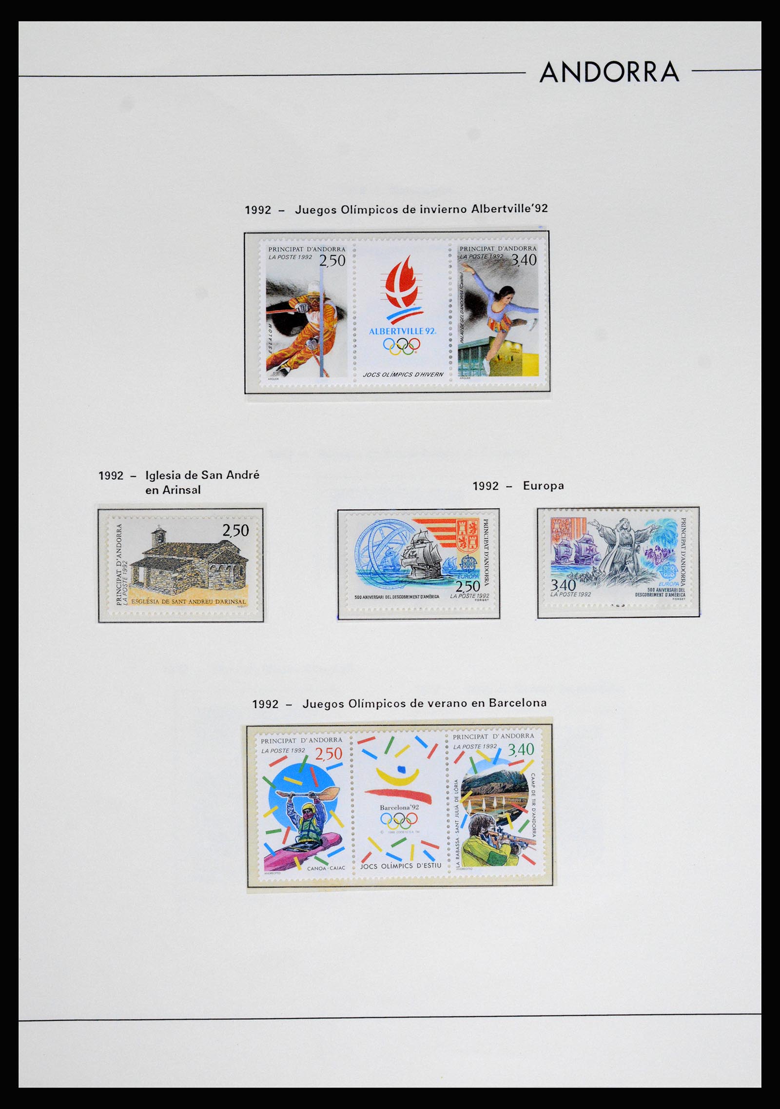 37165 047 - Postzegelverzameling 37165 Frans Andorra 1931-2001.