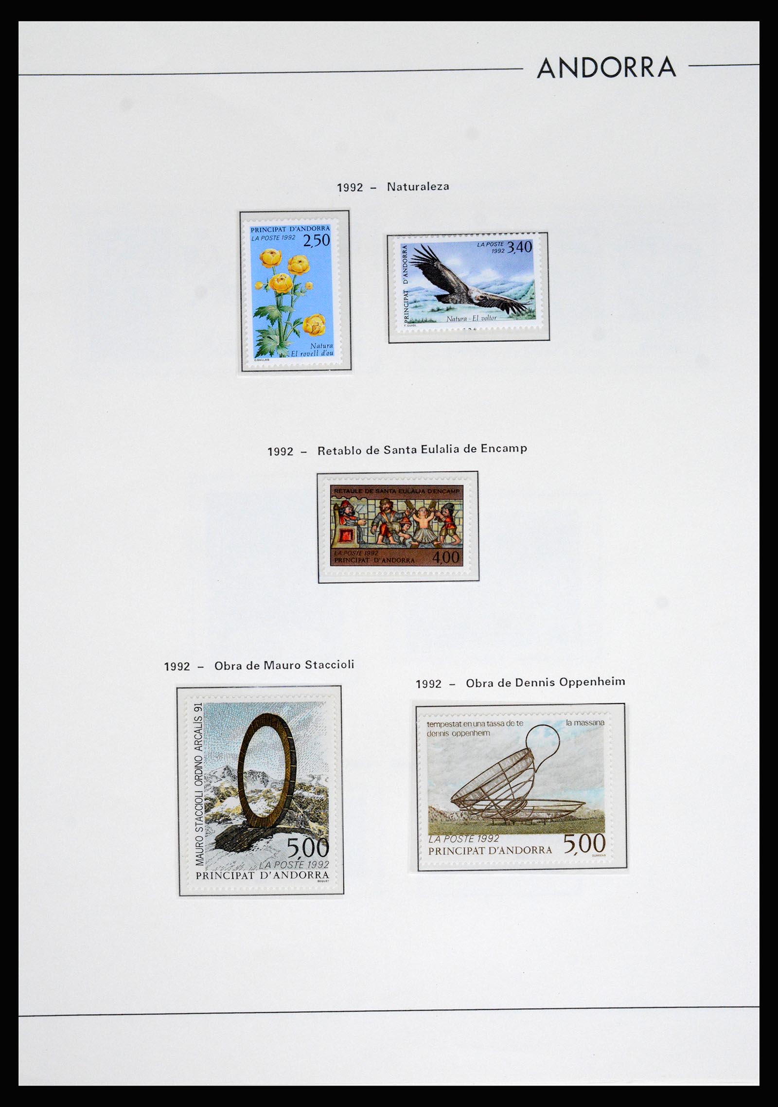 37165 048 - Postzegelverzameling 37165 Frans Andorra 1931-2001.
