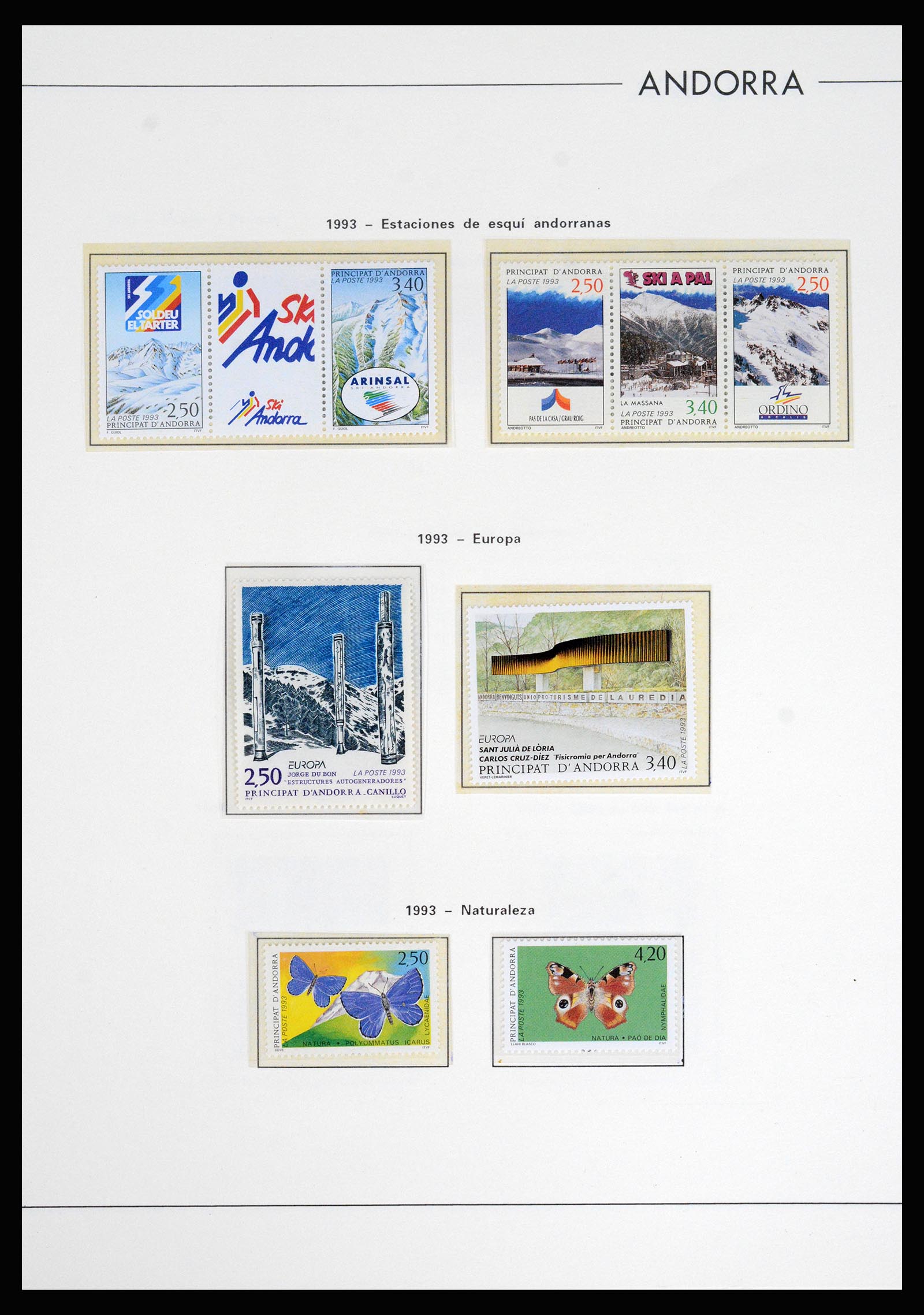 37165 049 - Postzegelverzameling 37165 Frans Andorra 1931-2001.