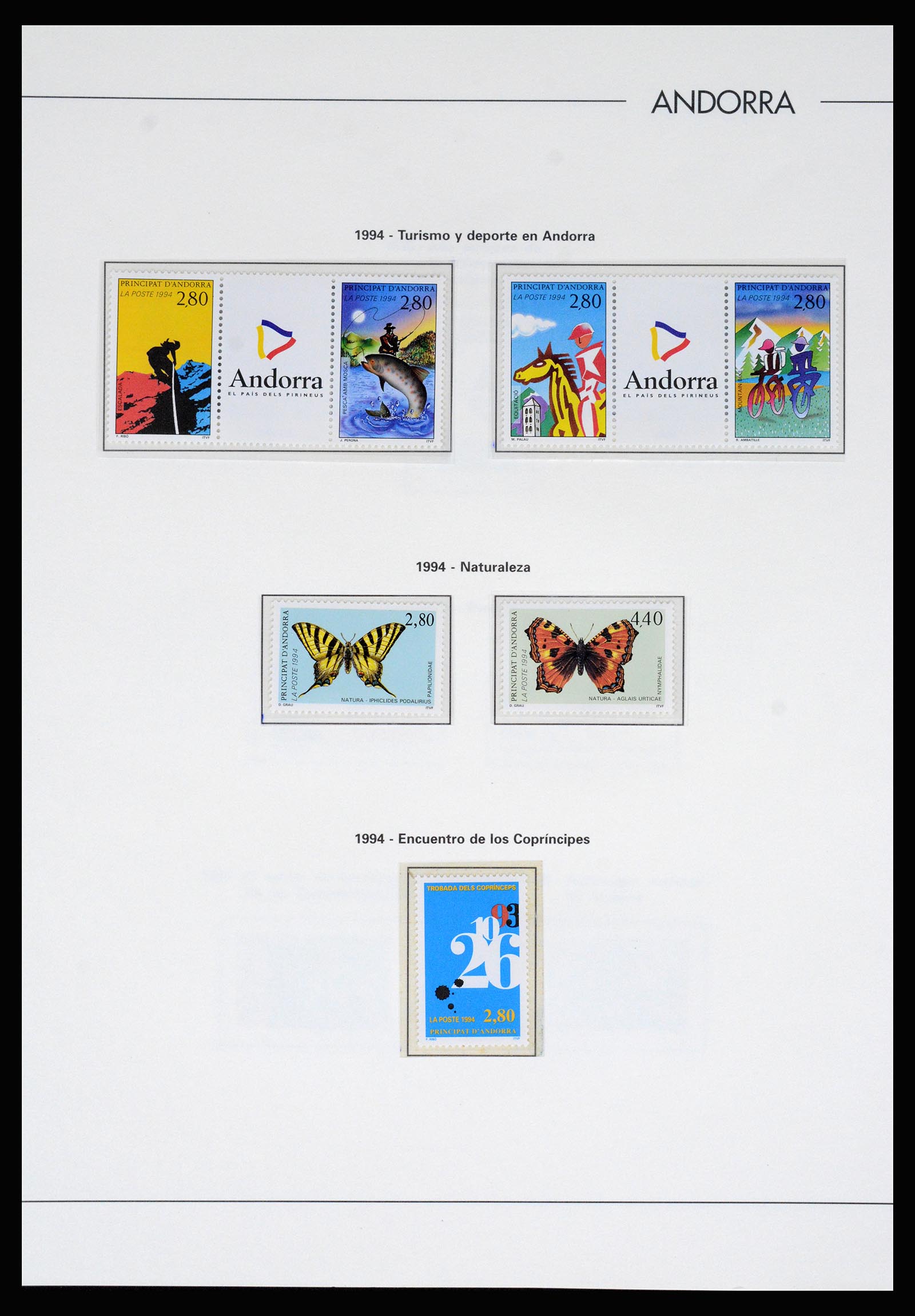 37165 052 - Postzegelverzameling 37165 Frans Andorra 1931-2001.