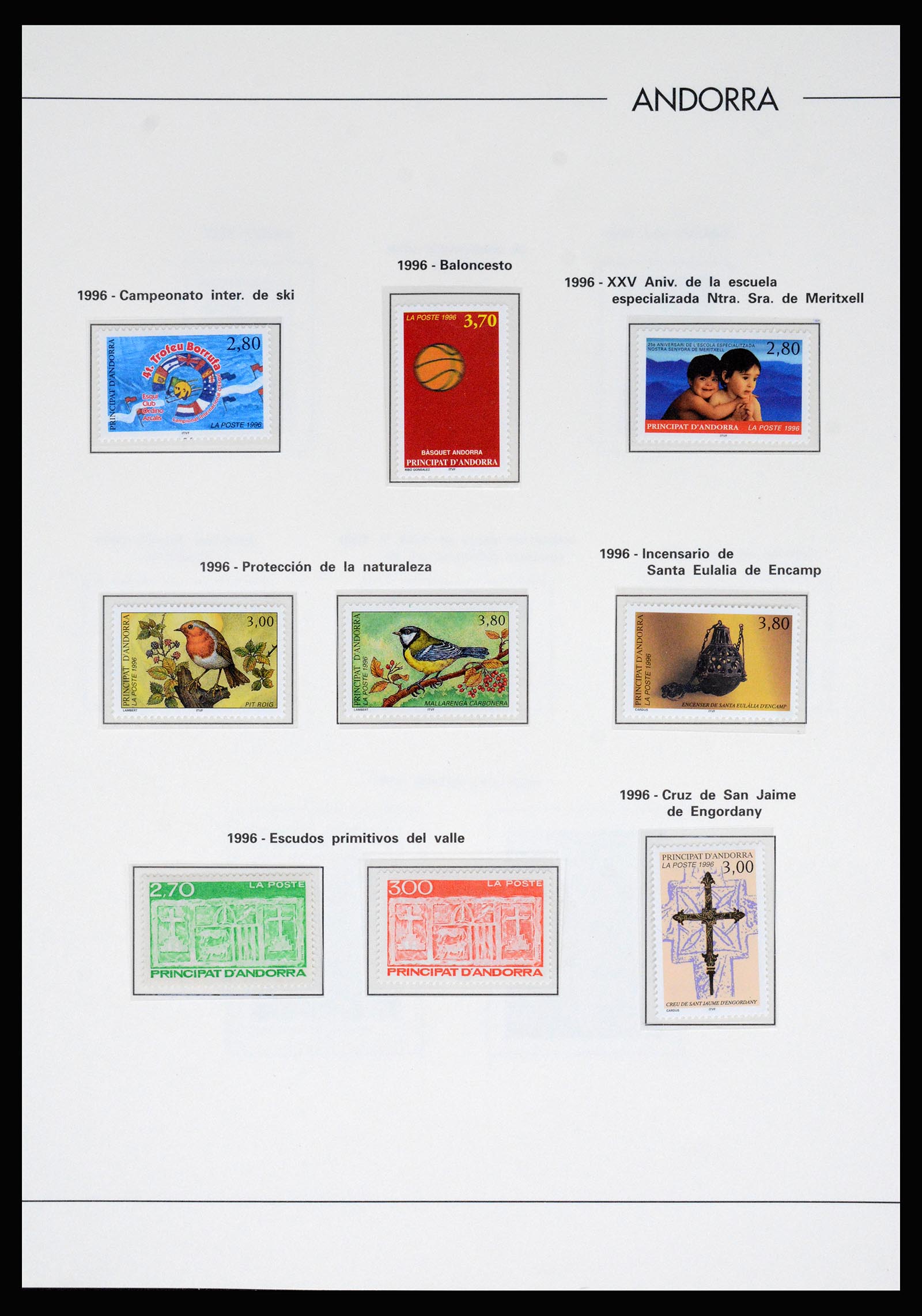 37165 055 - Postzegelverzameling 37165 Frans Andorra 1931-2001.