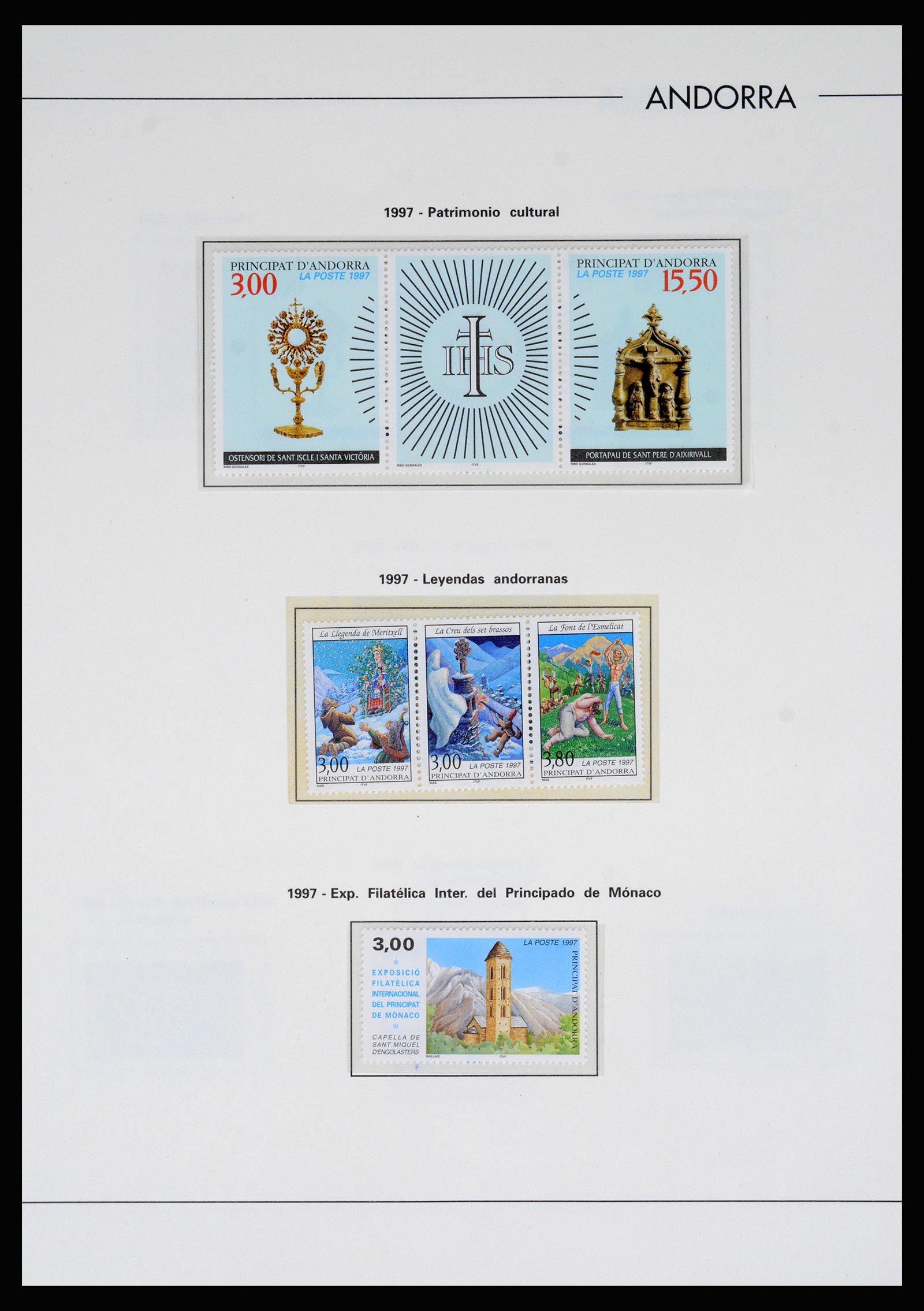37165 058 - Postzegelverzameling 37165 Frans Andorra 1931-2001.