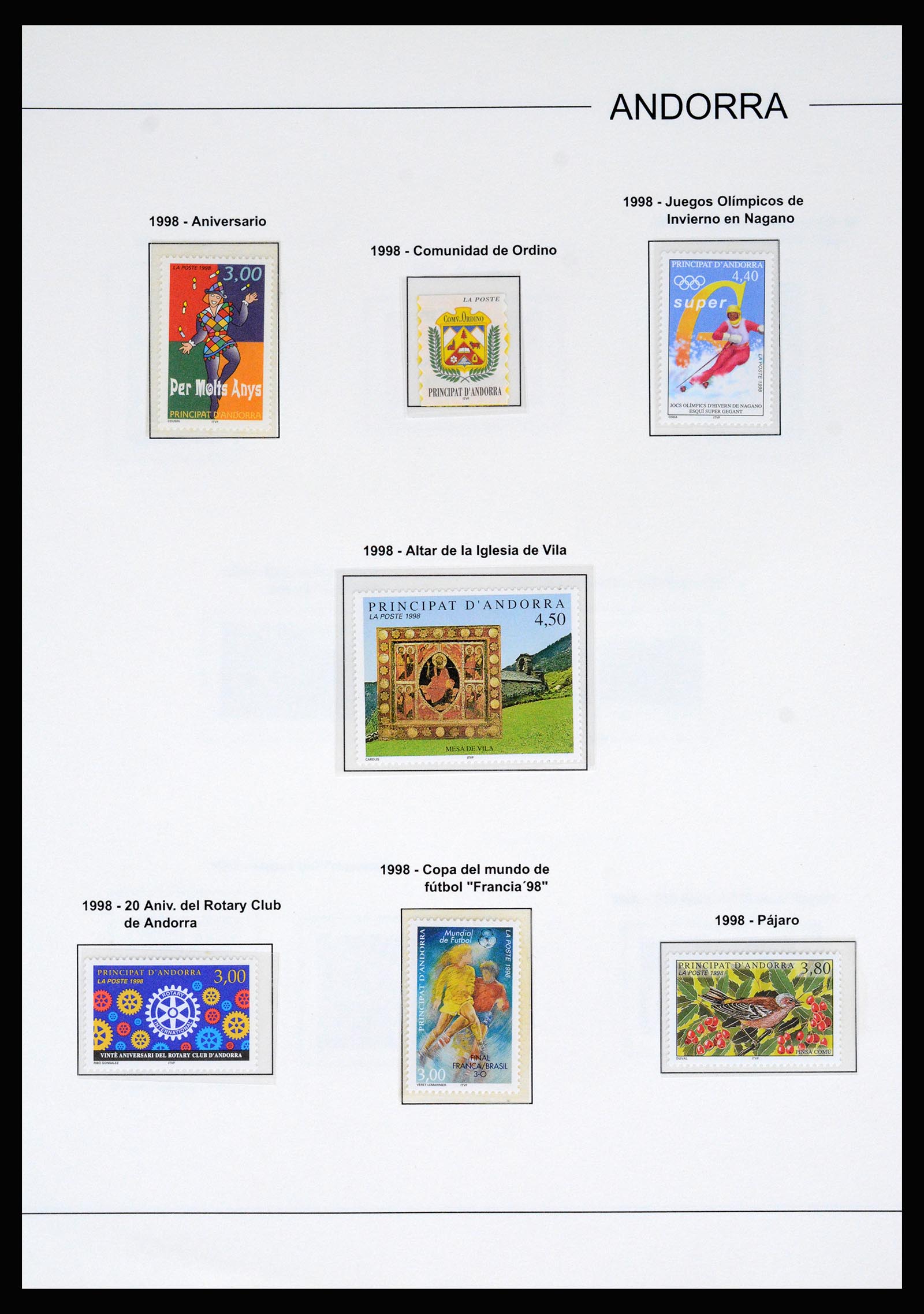 37165 059 - Postzegelverzameling 37165 Frans Andorra 1931-2001.