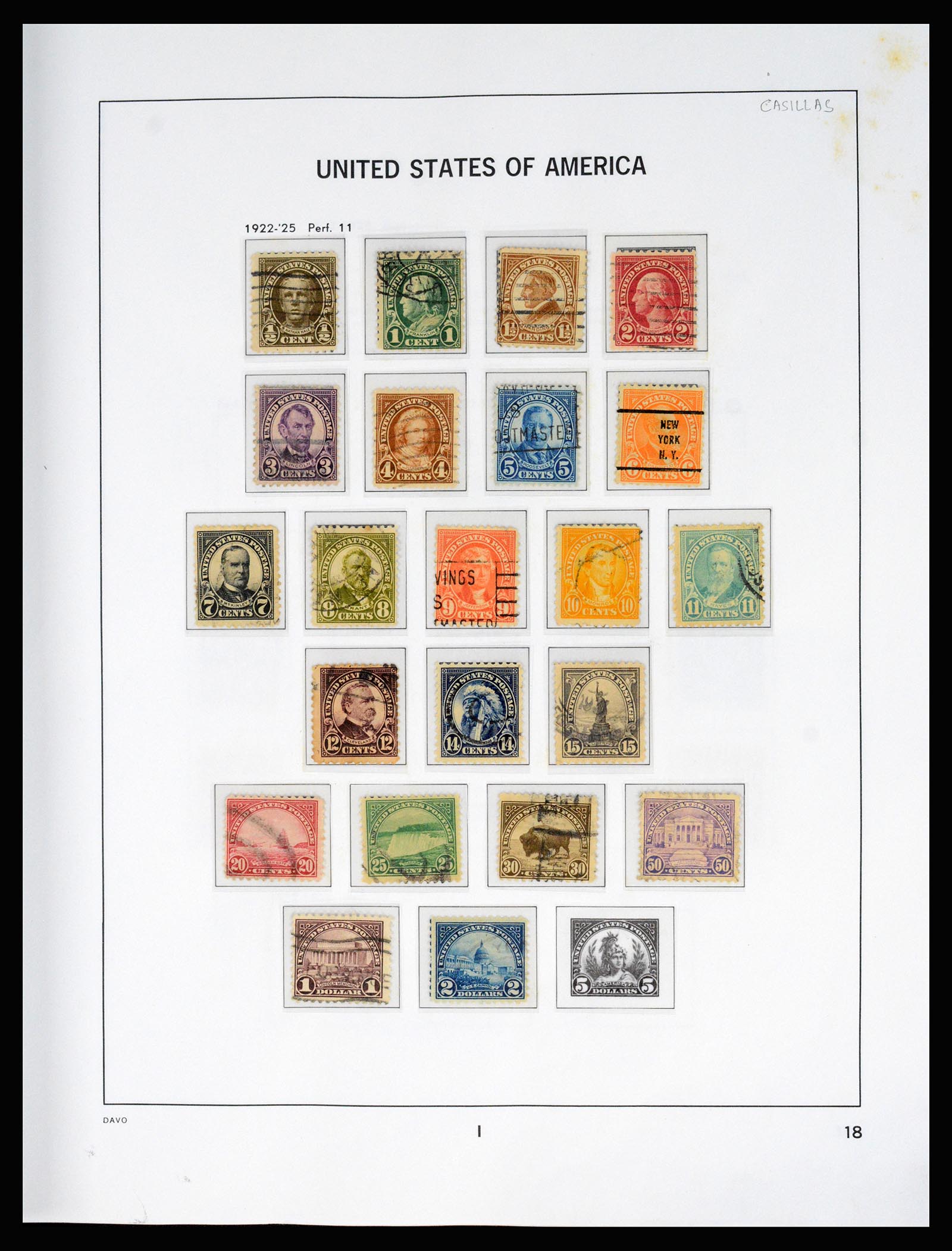 37166 025 - Postzegelverzameling 37166 USA 1851-2008.