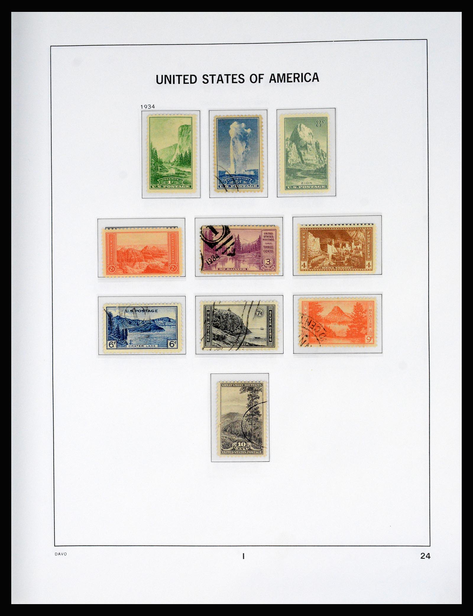 37166 035 - Postzegelverzameling 37166 USA 1851-2008.