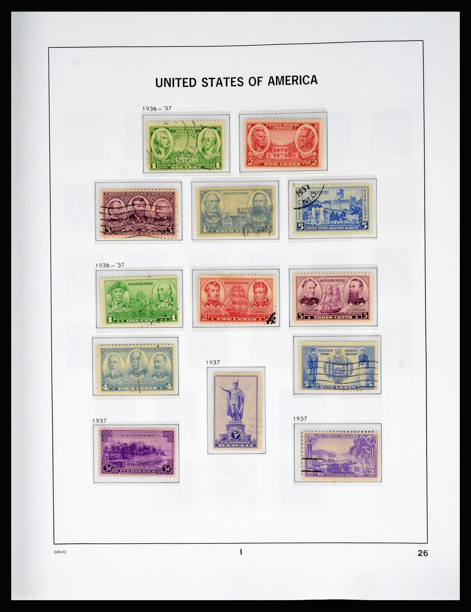 37166 038 - Postzegelverzameling 37166 USA 1851-2008.