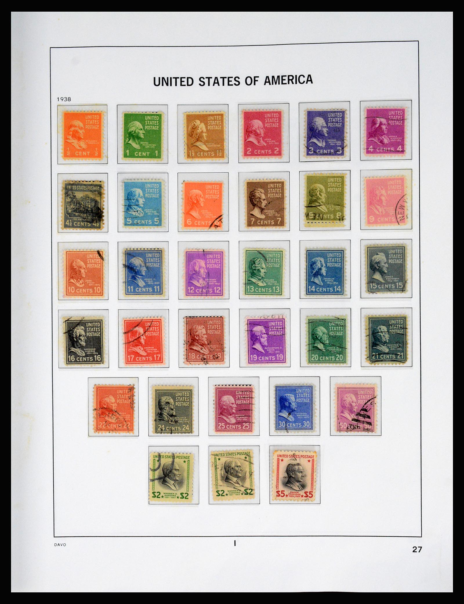 37166 039 - Postzegelverzameling 37166 USA 1851-2008.