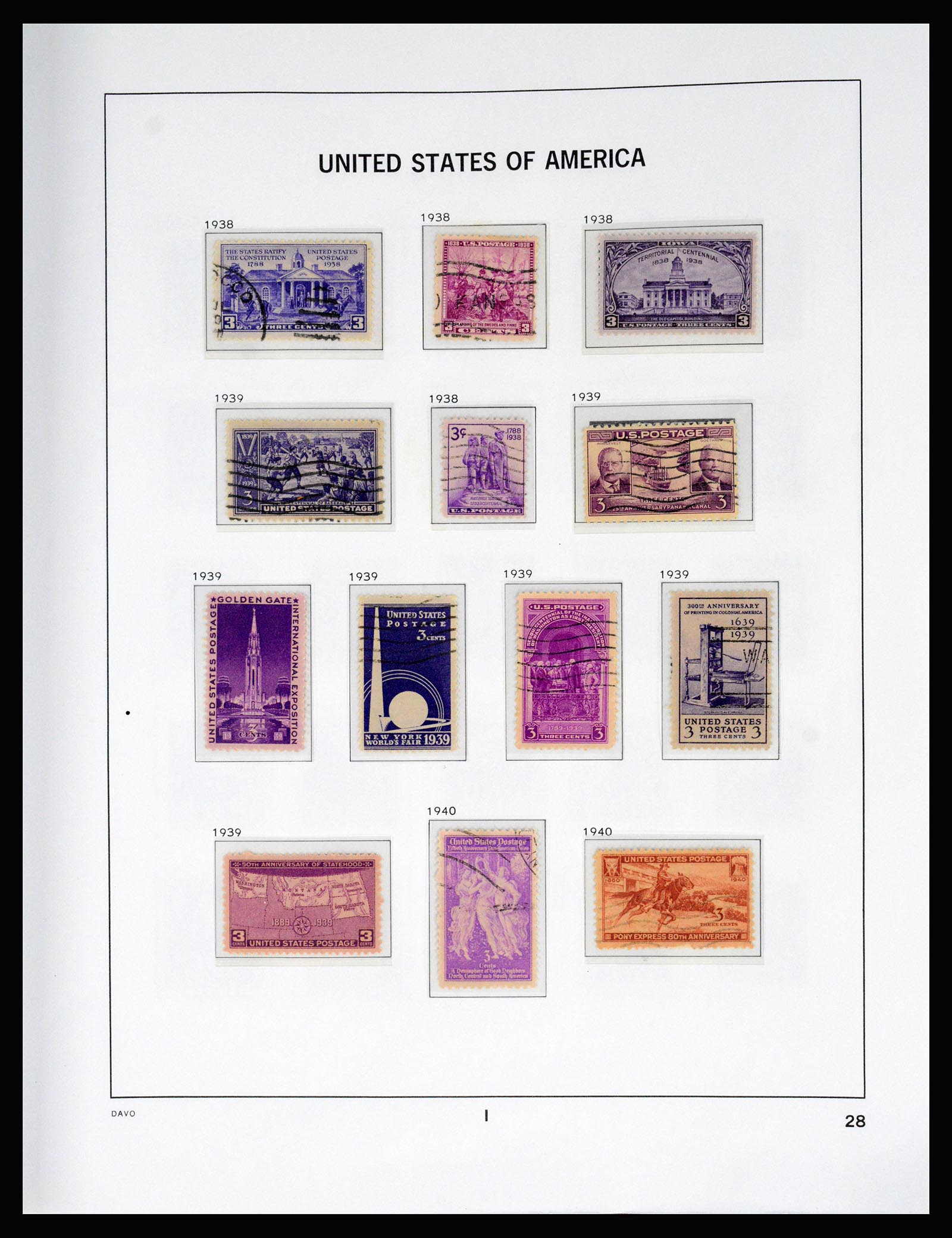 37166 041 - Postzegelverzameling 37166 USA 1851-2008.