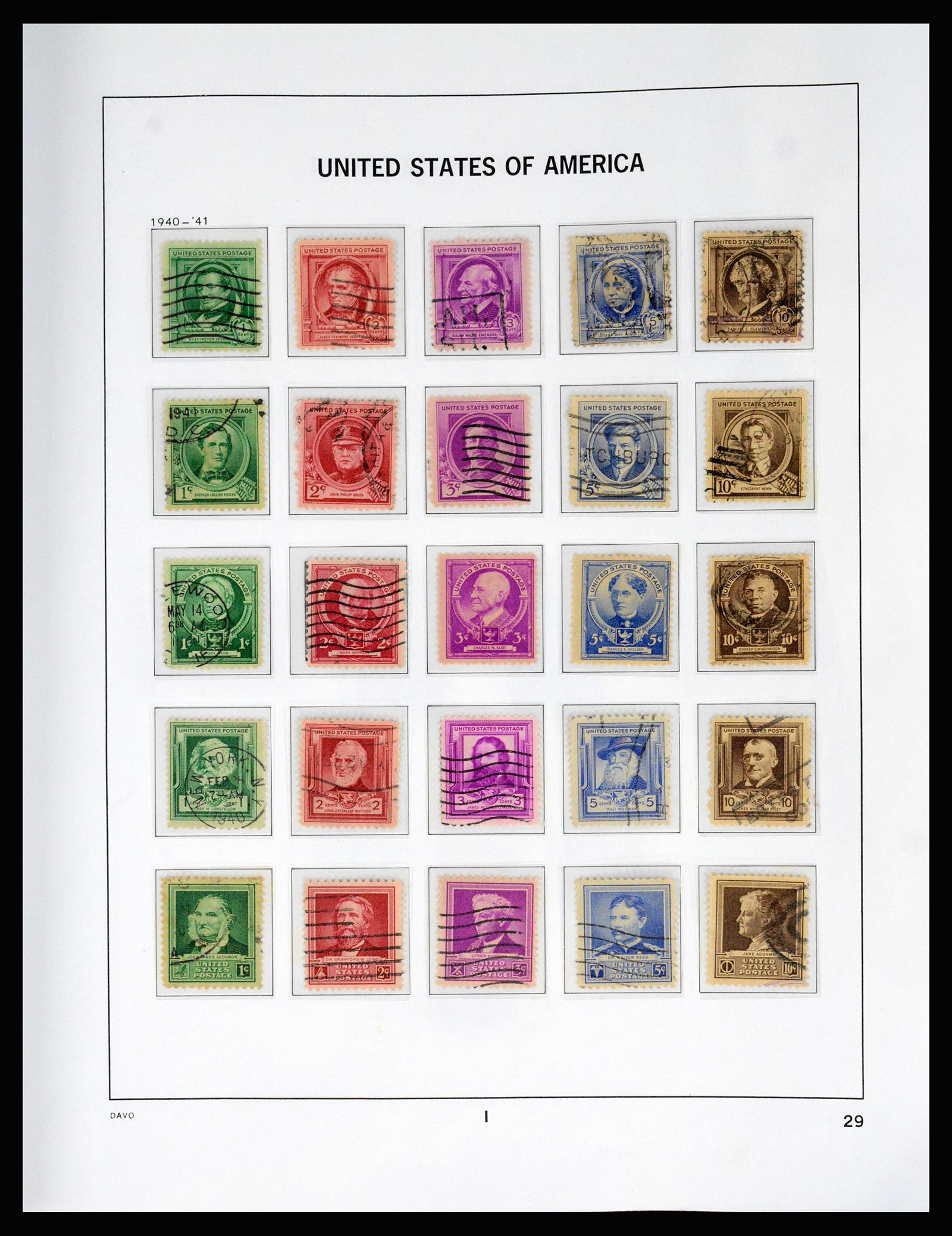 37166 042 - Postzegelverzameling 37166 USA 1851-2008.