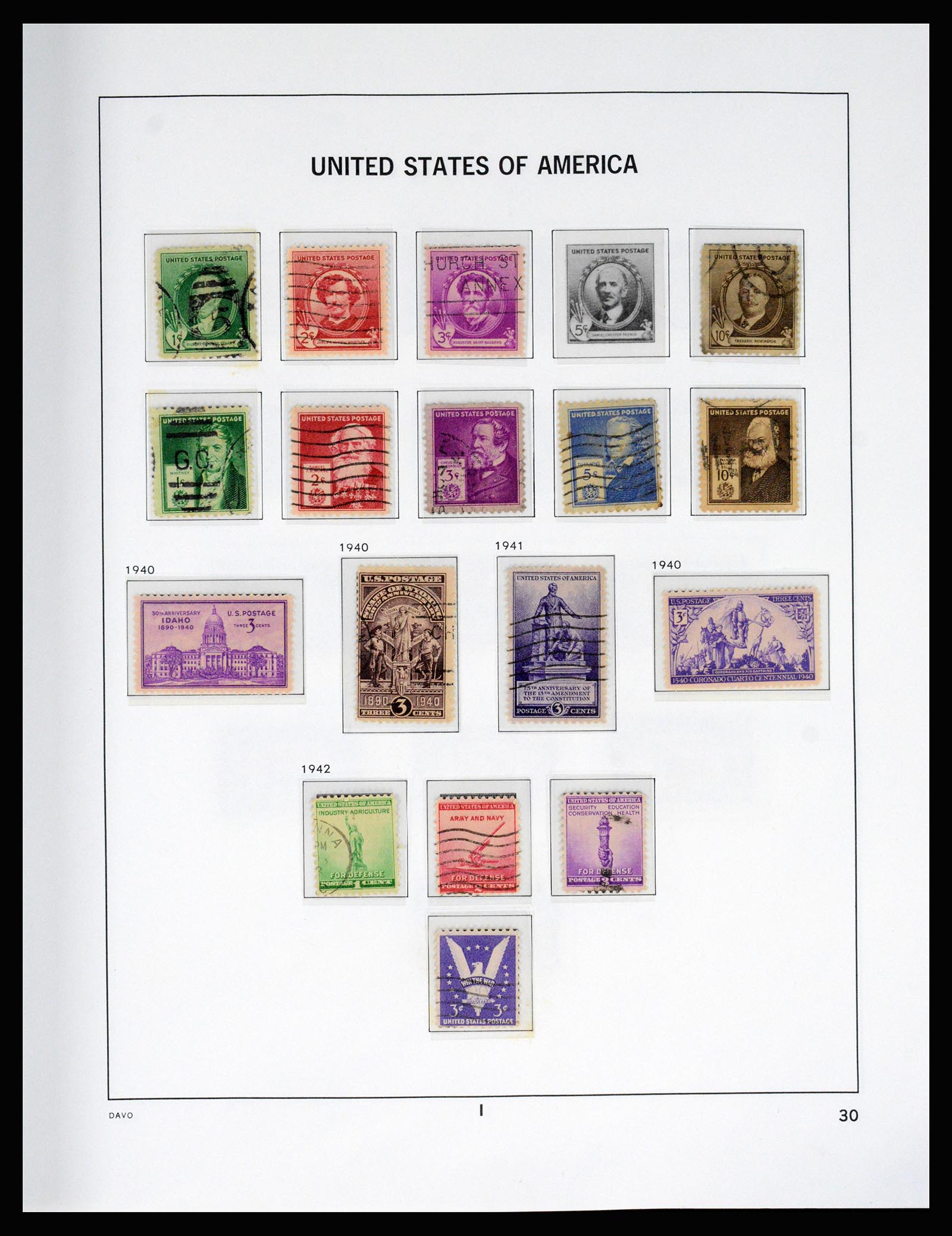 37166 043 - Postzegelverzameling 37166 USA 1851-2008.