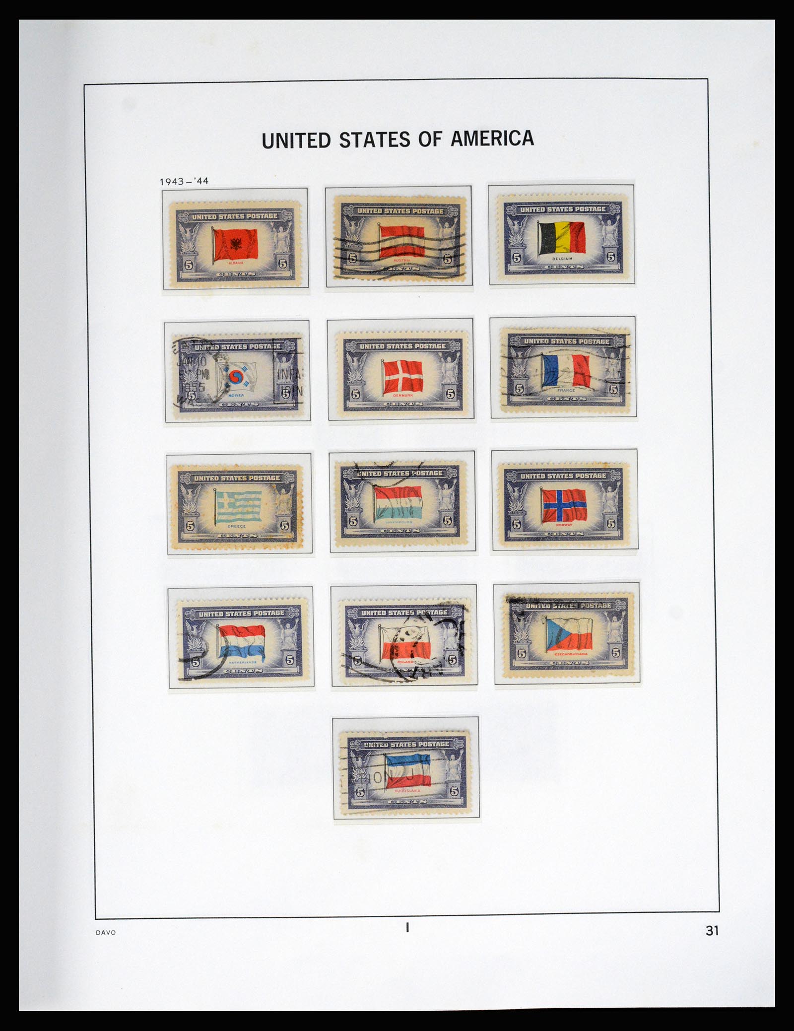 37166 044 - Postzegelverzameling 37166 USA 1851-2008.