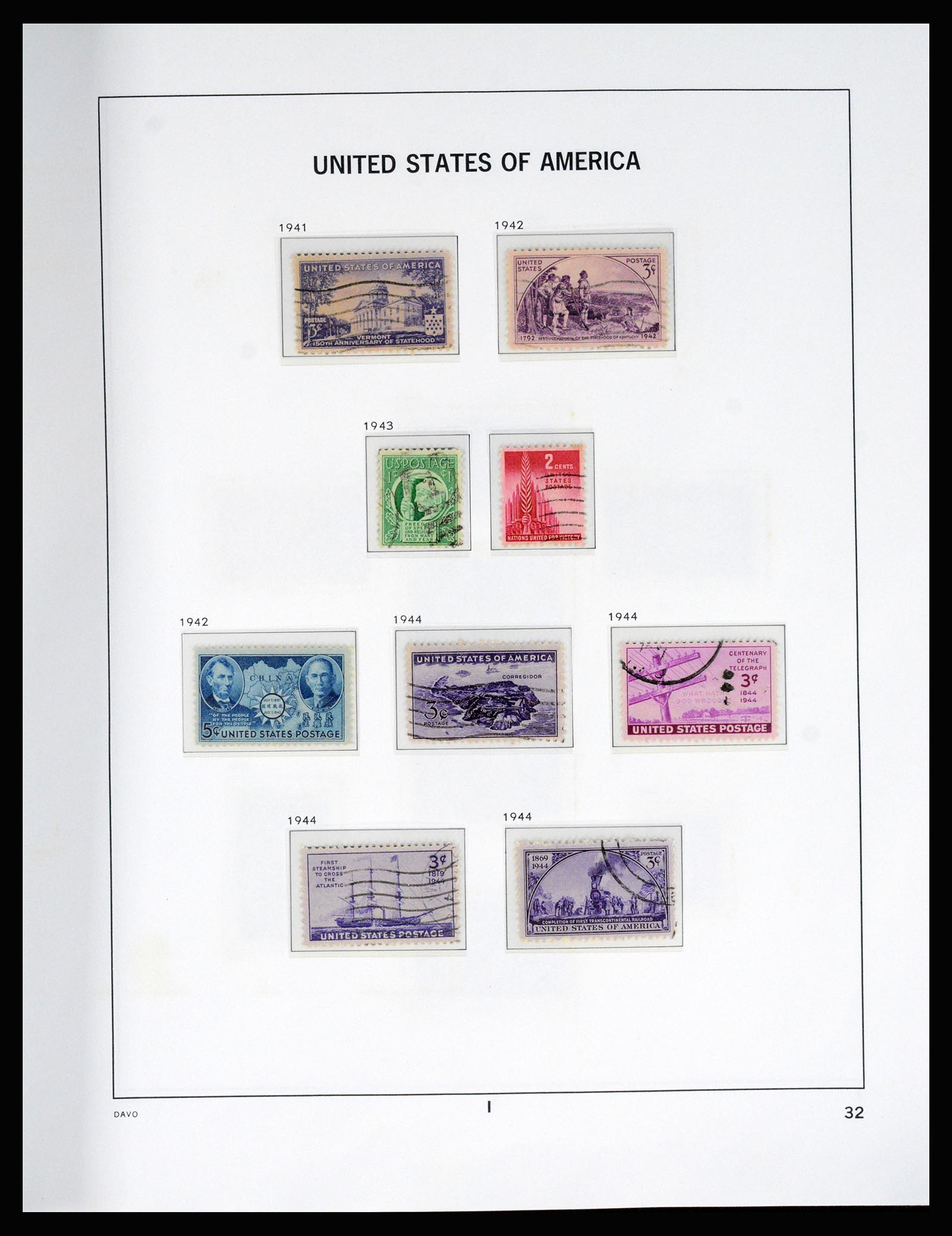 37166 045 - Postzegelverzameling 37166 USA 1851-2008.