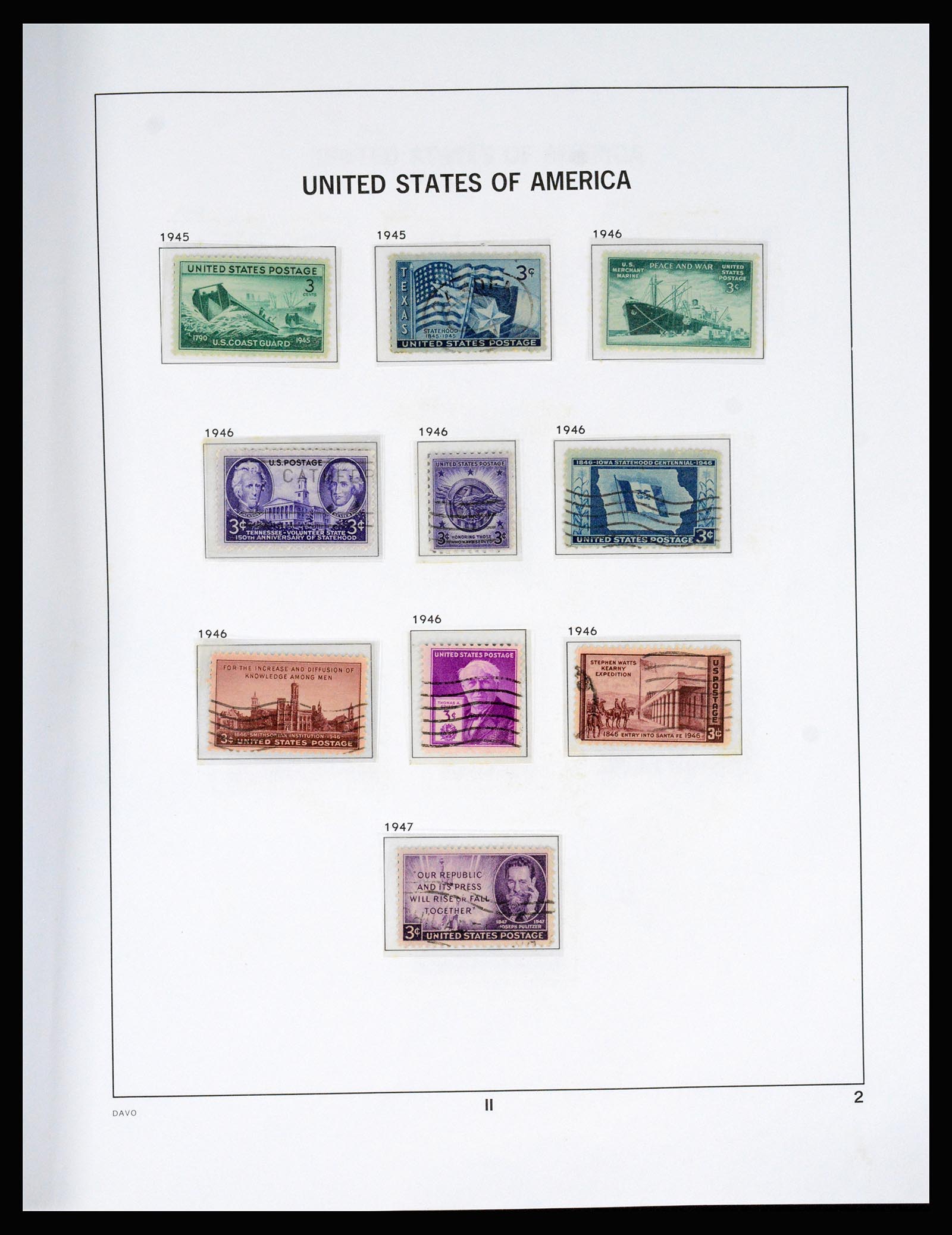 37166 047 - Postzegelverzameling 37166 USA 1851-2008.