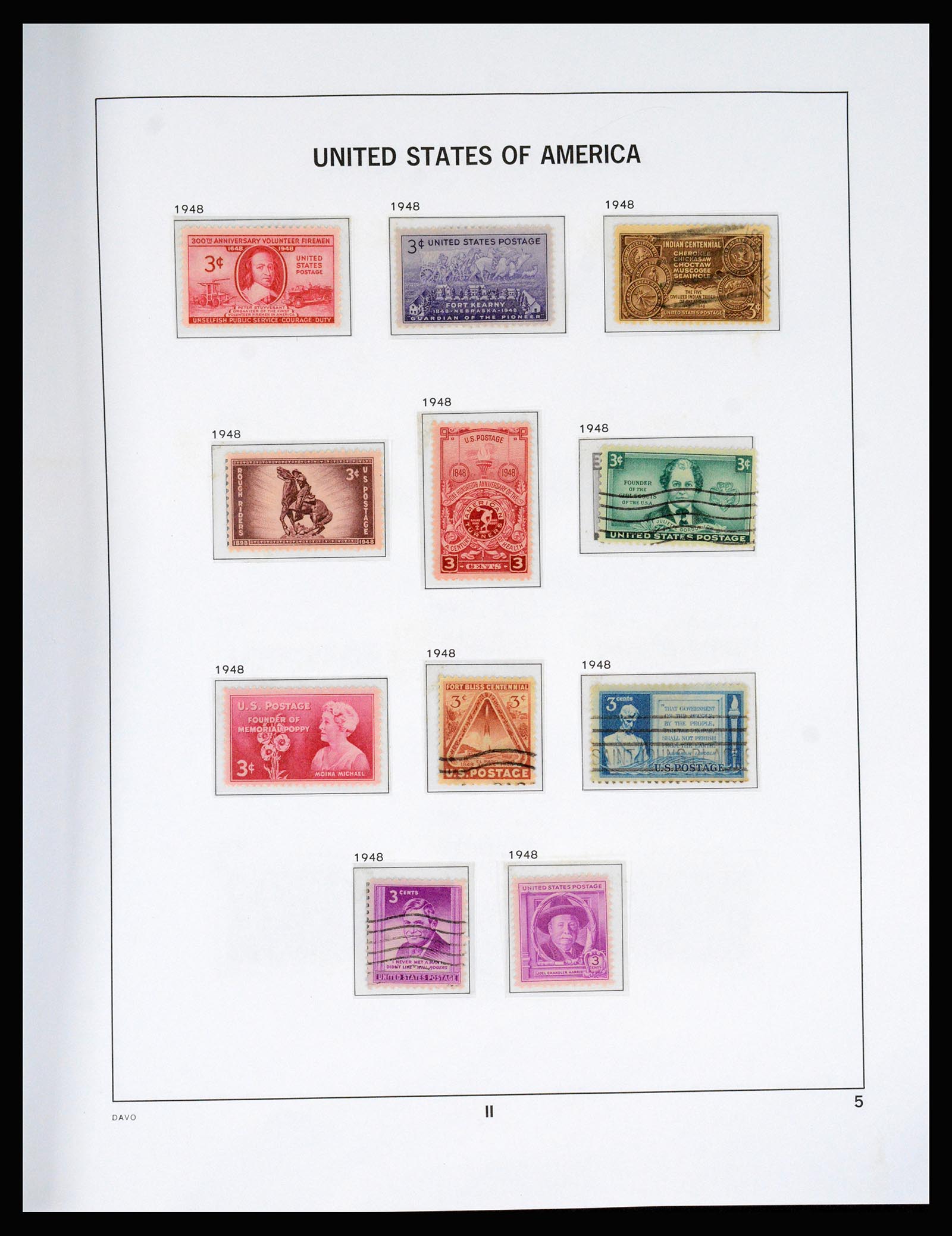 37166 050 - Postzegelverzameling 37166 USA 1851-2008.