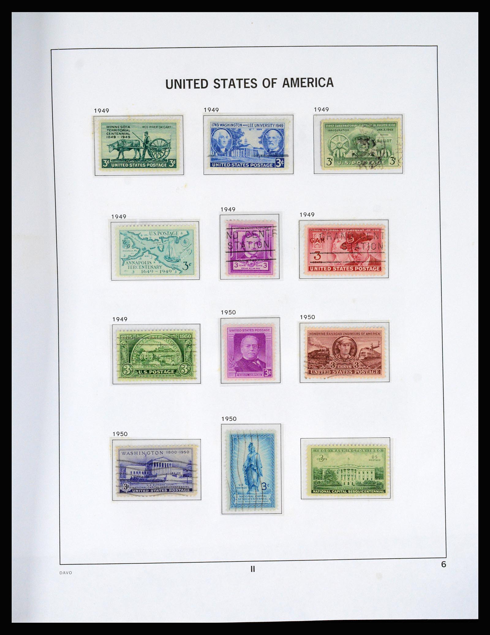 37166 051 - Postzegelverzameling 37166 USA 1851-2008.