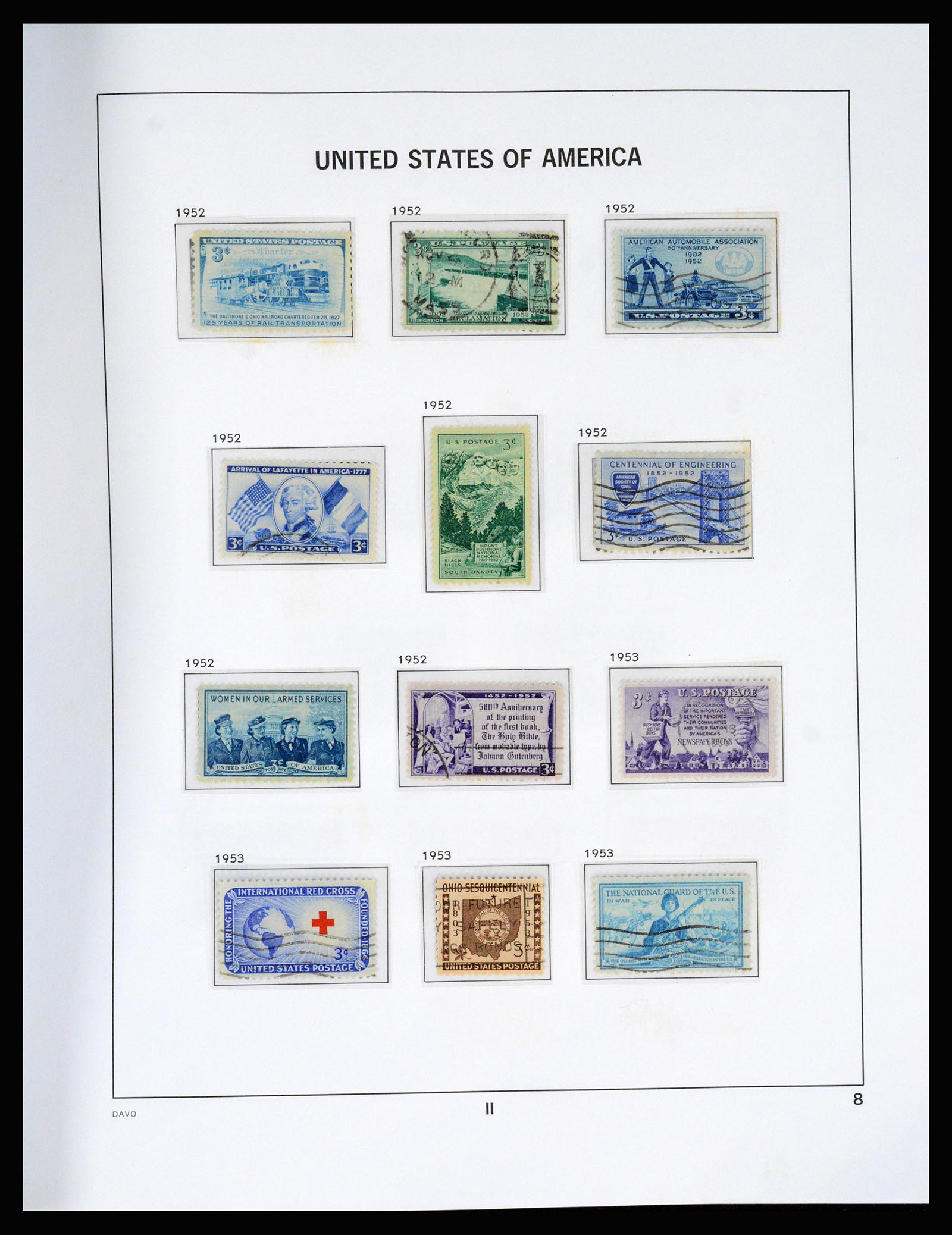 37166 053 - Postzegelverzameling 37166 USA 1851-2008.