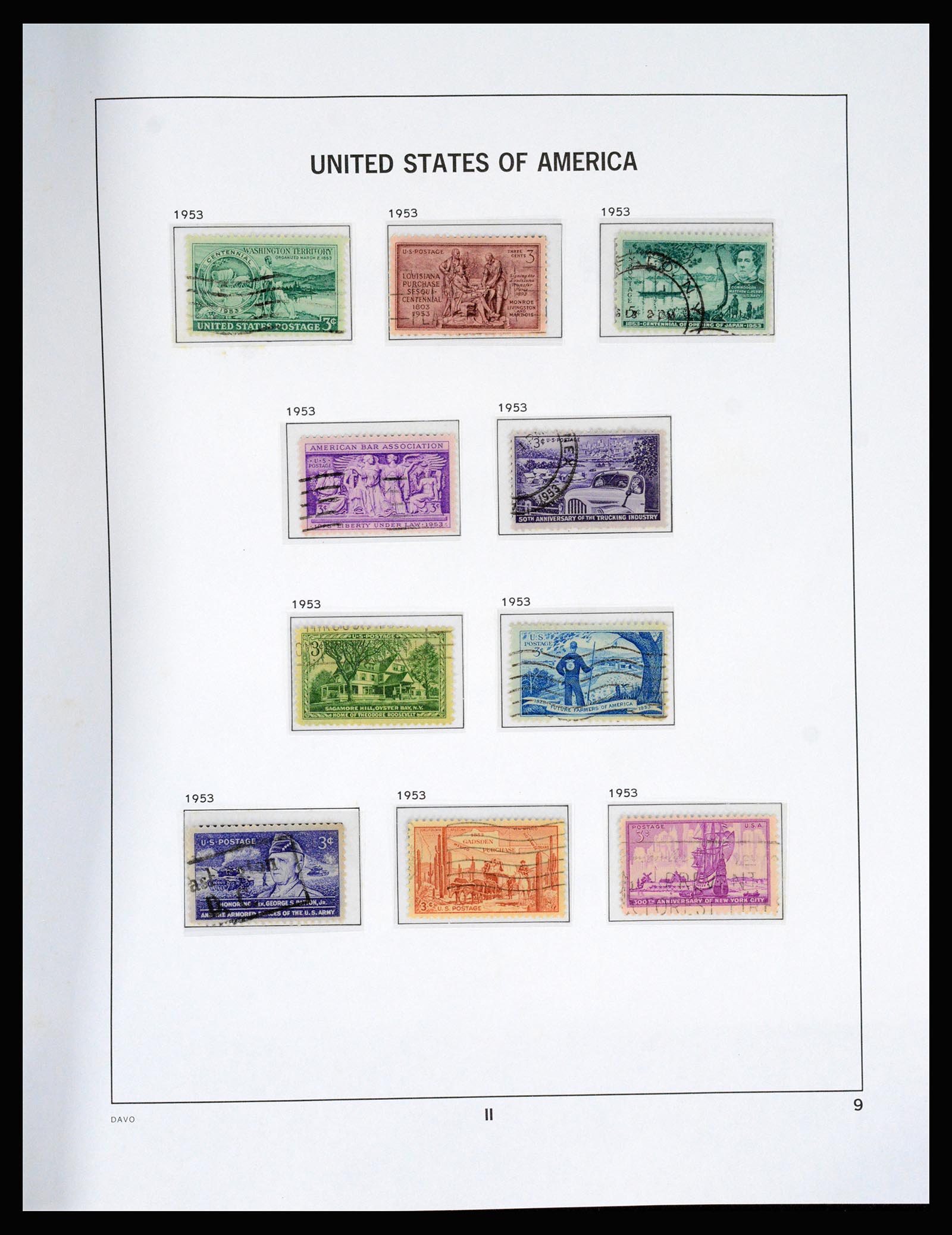 37166 054 - Postzegelverzameling 37166 USA 1851-2008.