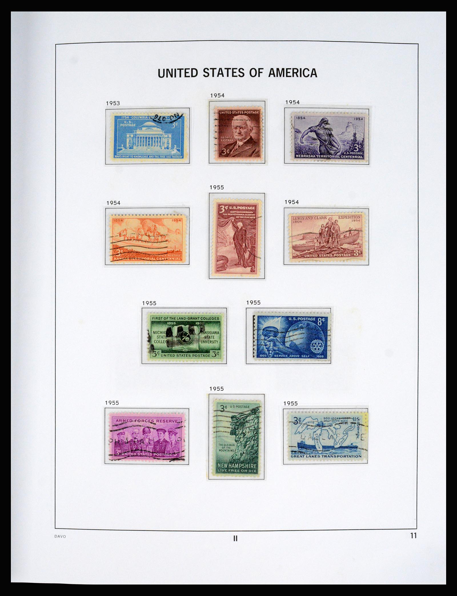 37166 056 - Postzegelverzameling 37166 USA 1851-2008.