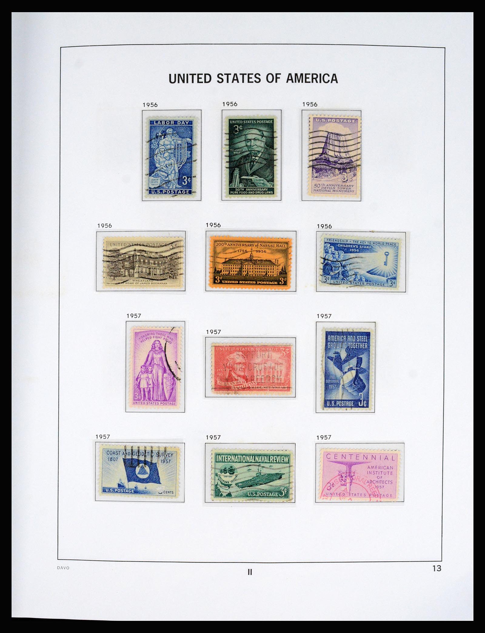 37166 058 - Postzegelverzameling 37166 USA 1851-2008.