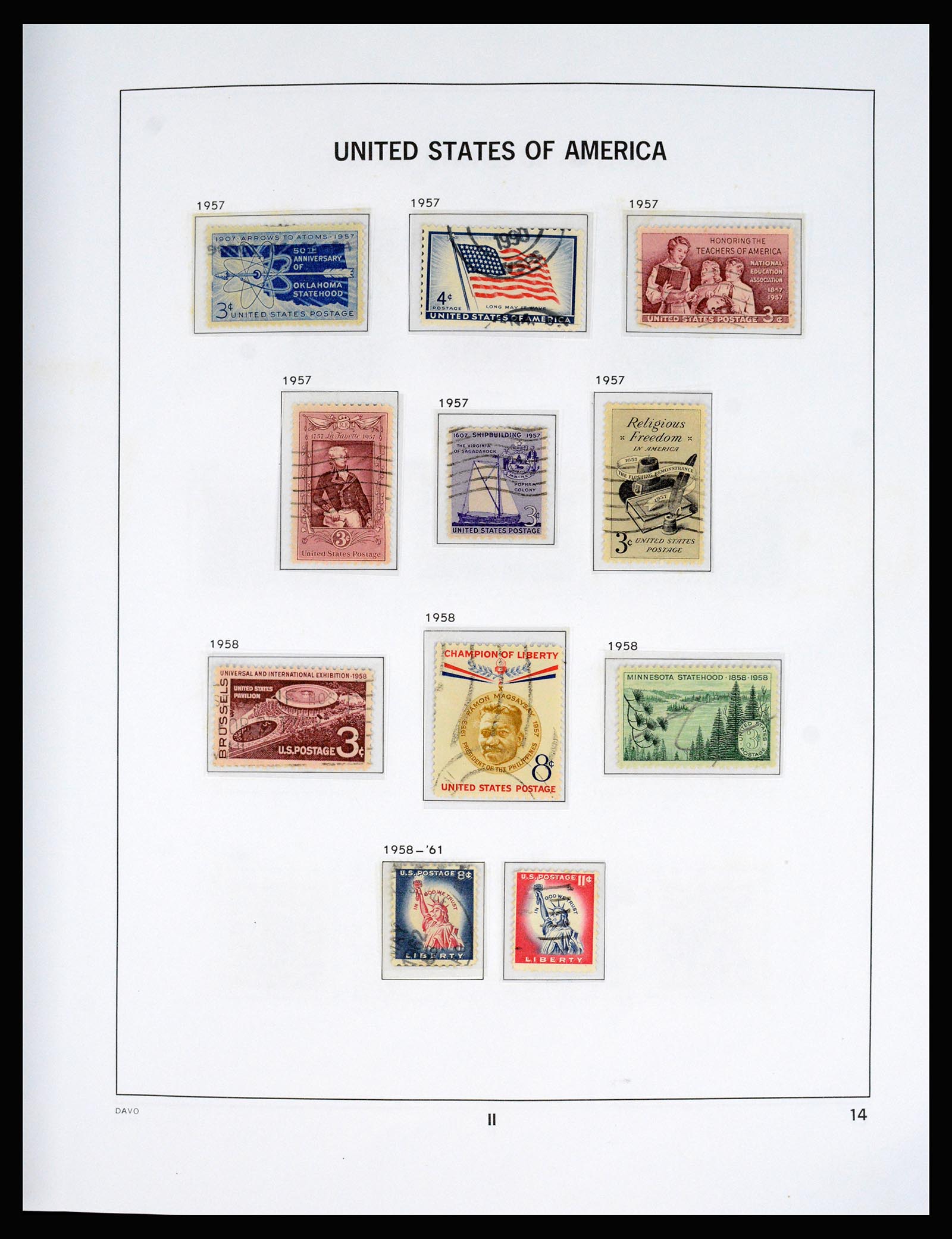37166 059 - Postzegelverzameling 37166 USA 1851-2008.