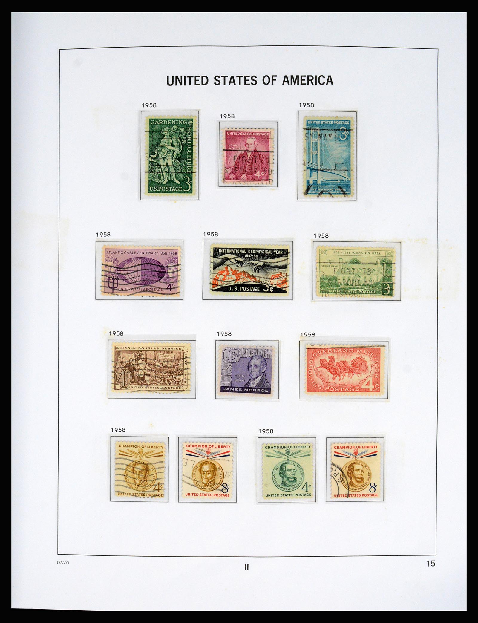 37166 060 - Postzegelverzameling 37166 USA 1851-2008.