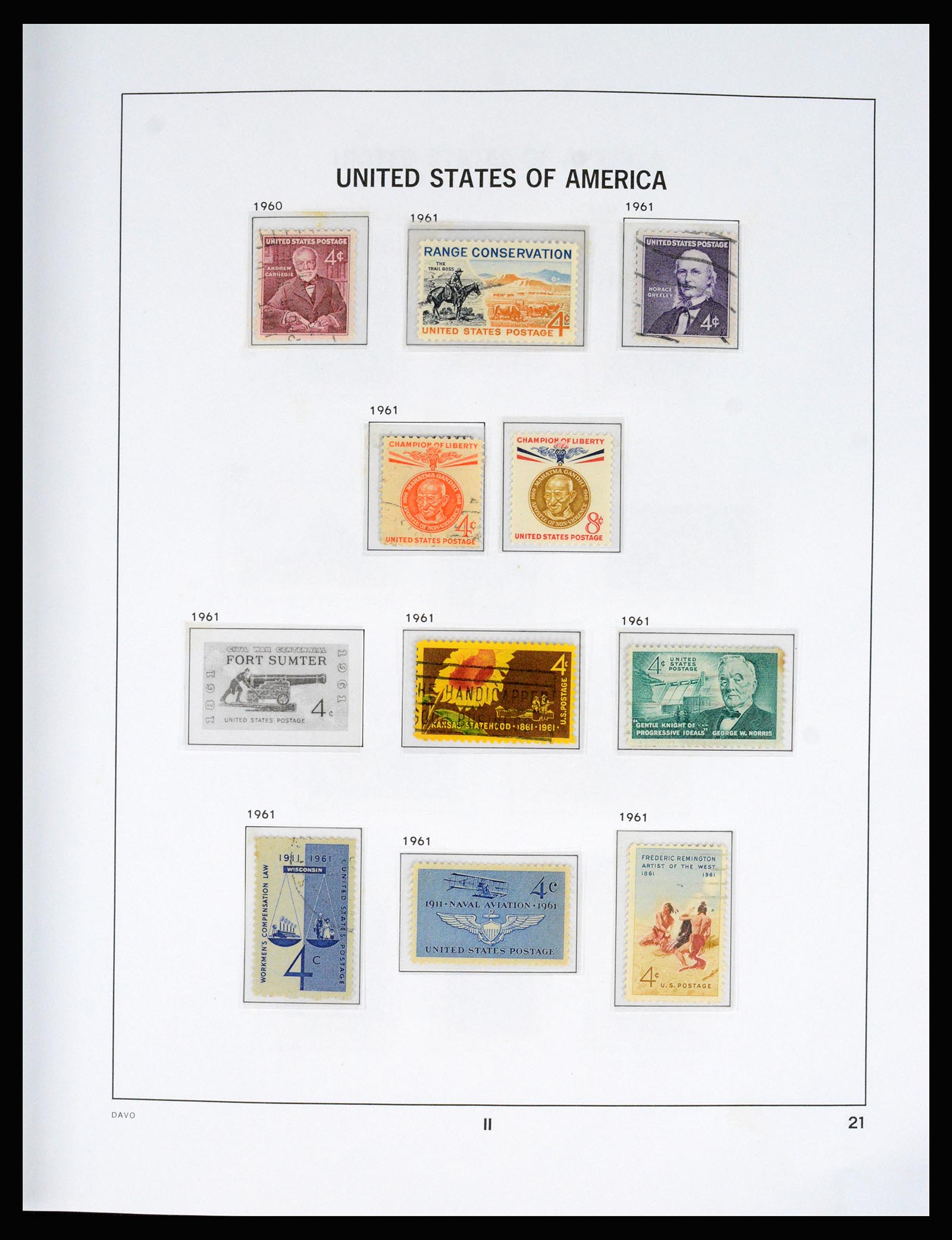 37166 067 - Postzegelverzameling 37166 USA 1851-2008.