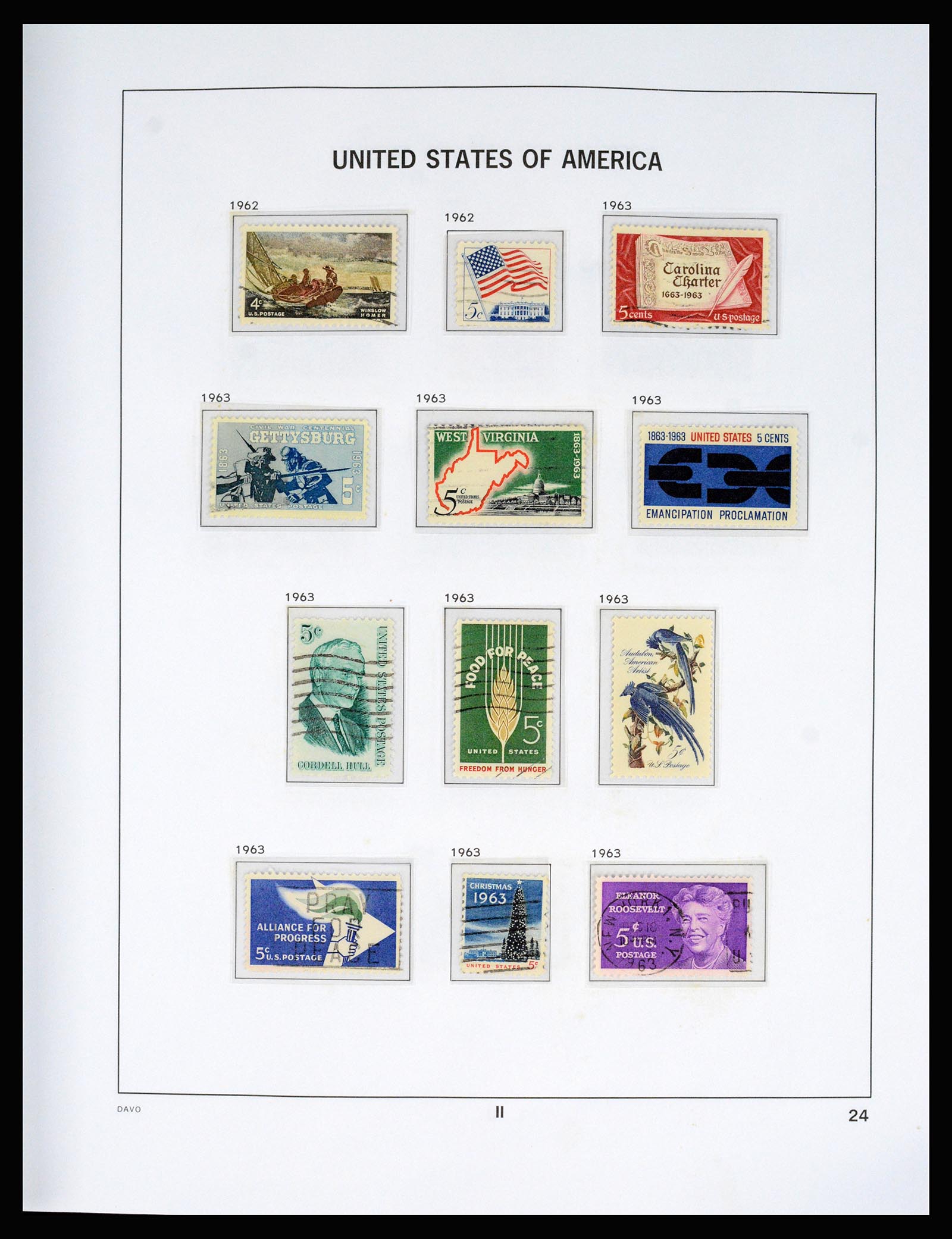 37166 070 - Postzegelverzameling 37166 USA 1851-2008.