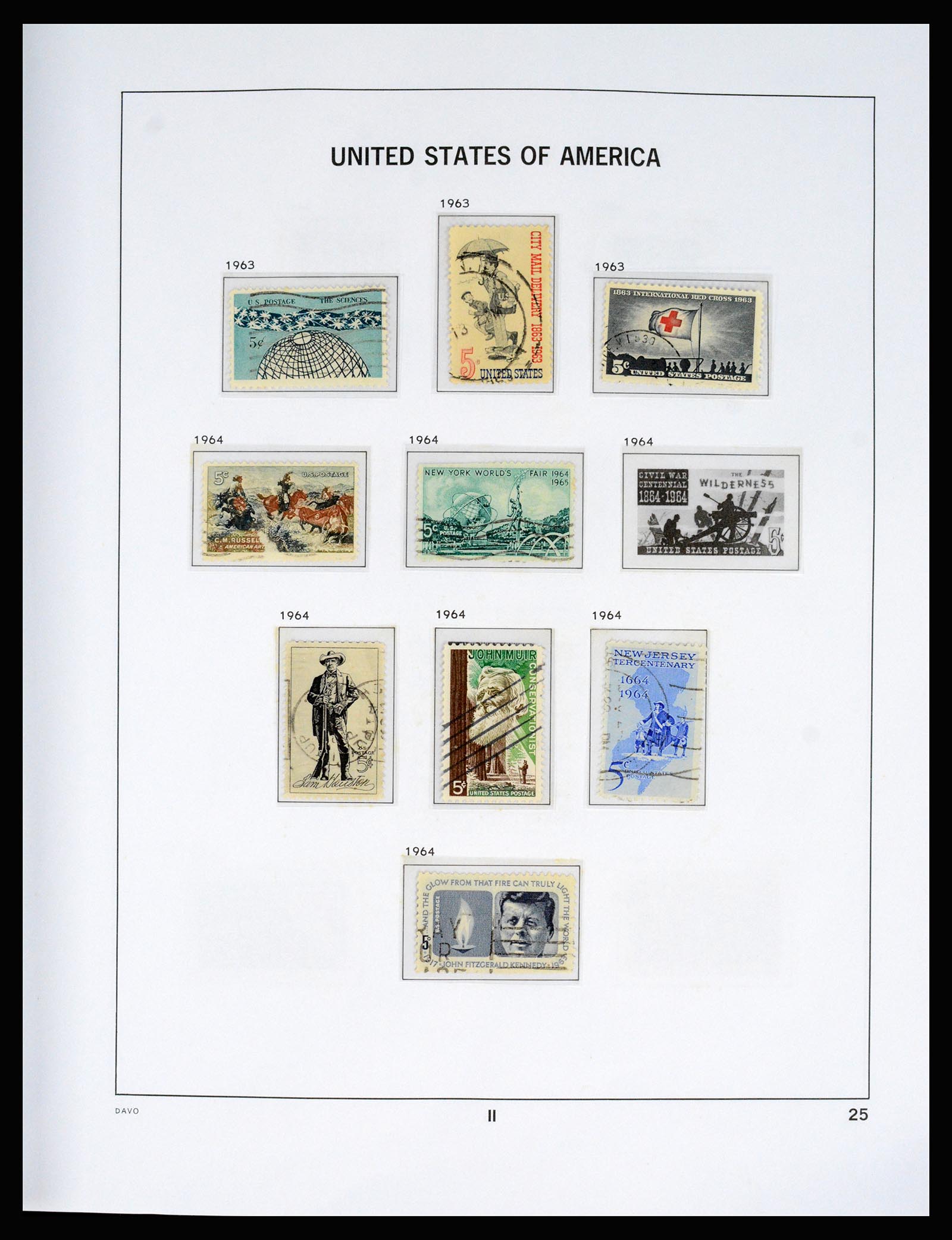 37166 071 - Postzegelverzameling 37166 USA 1851-2008.
