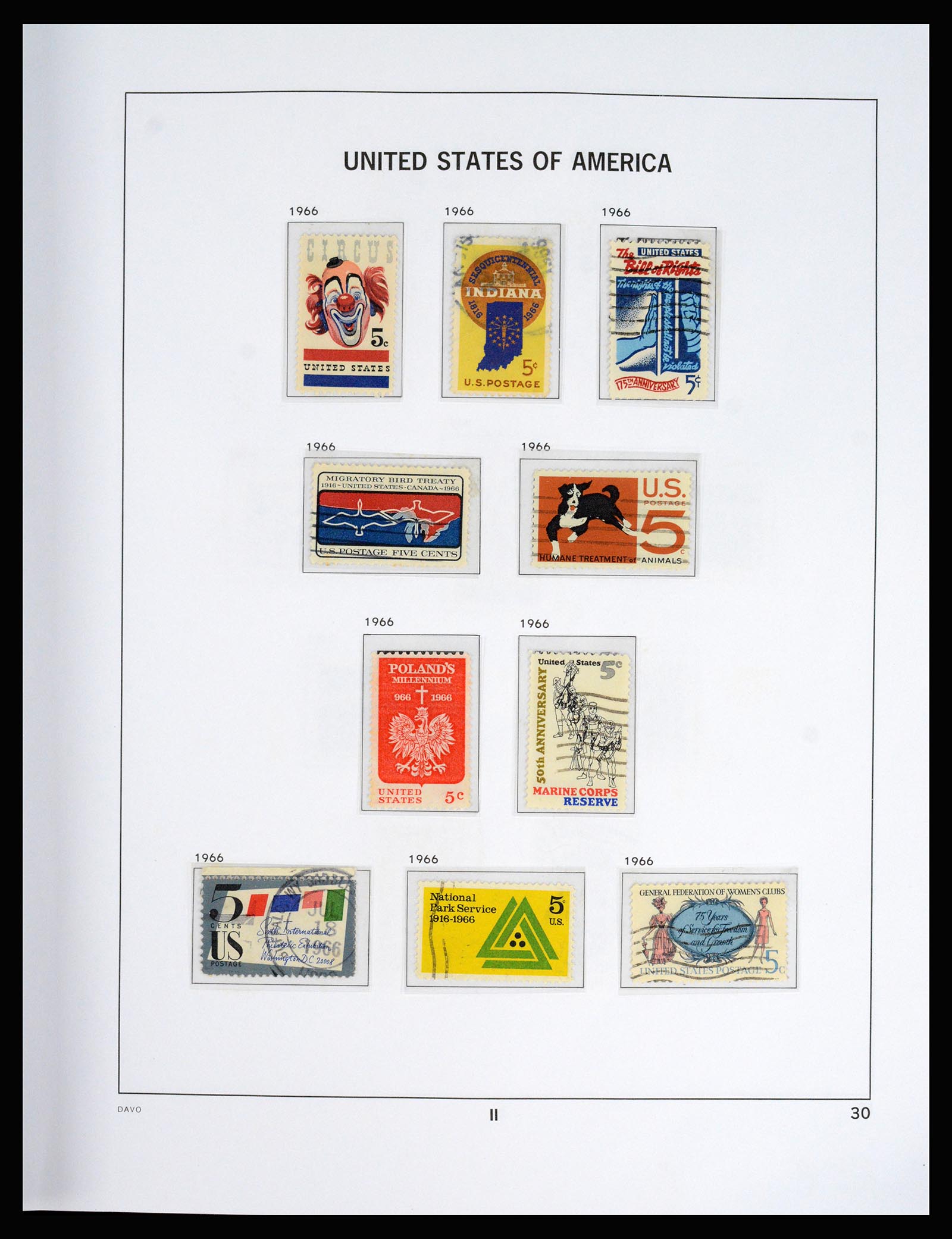 37166 076 - Postzegelverzameling 37166 USA 1851-2008.